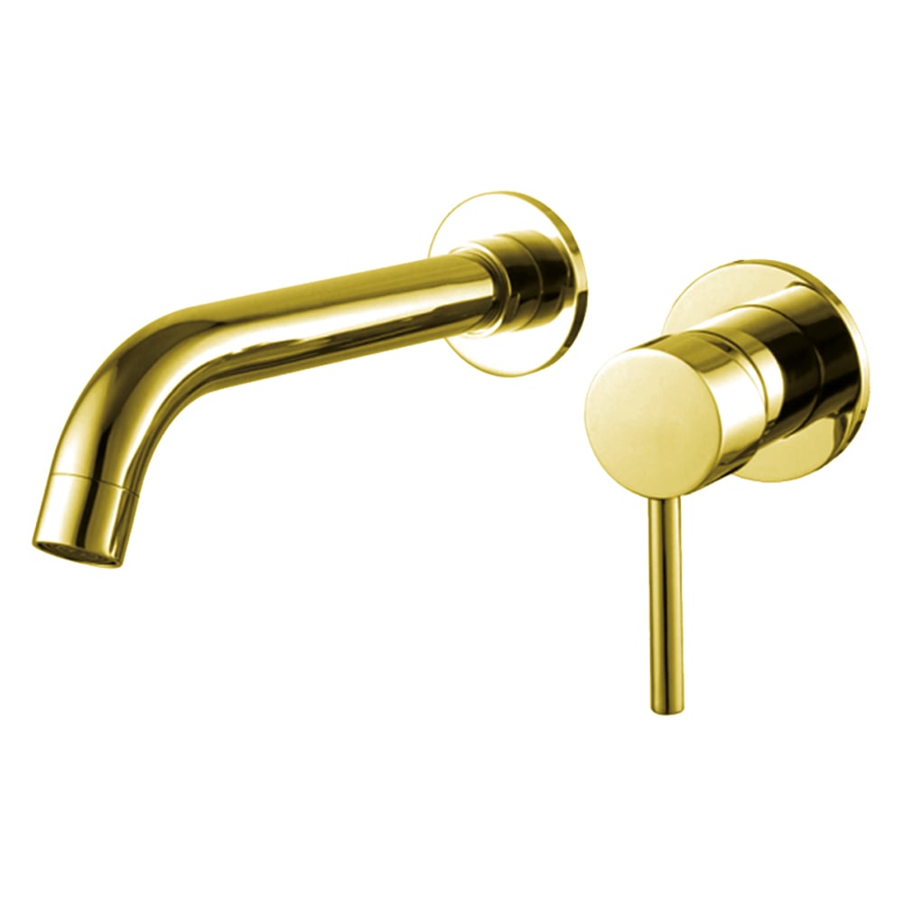 Pure Point Altın Ankastre Lavabo Bataryası