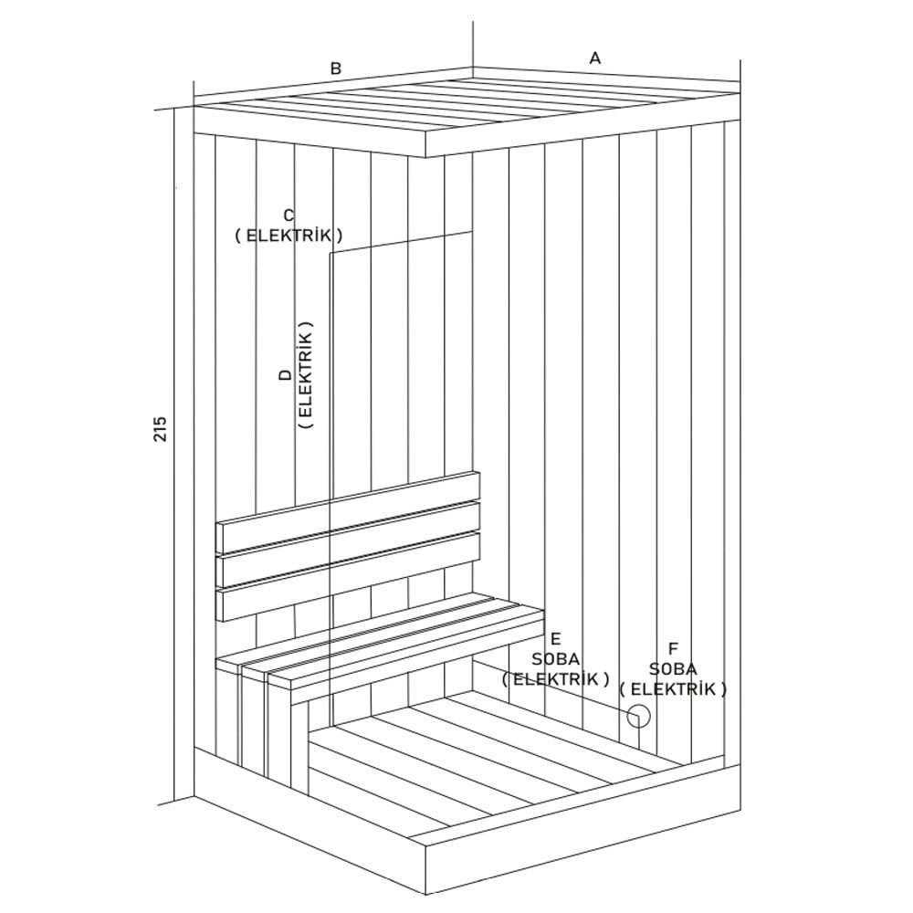 Shower100x190 Stark Ev Tipi Sauna