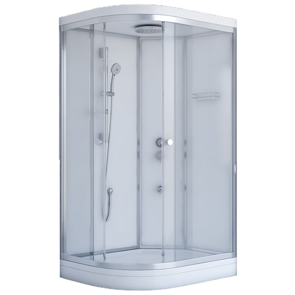 Shower80x120 Soft Asimetrik Tekneli Kompakt Duş Sistemi