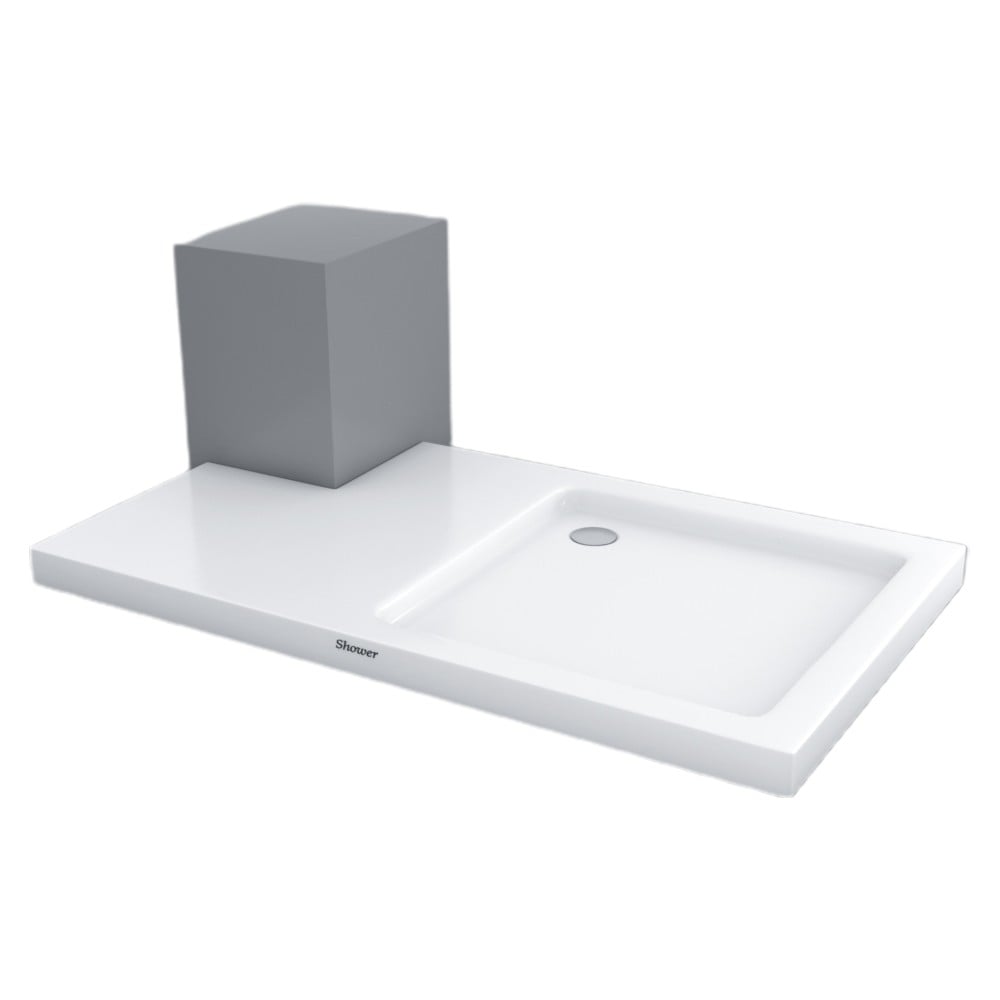 Shower80x140 Tree Özel Kesim Flat Duş Teknesi