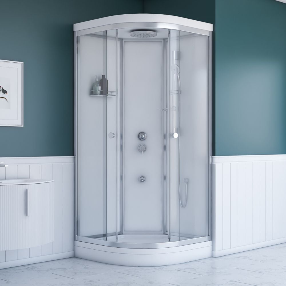 Shower90x90 Soft Oval Tekneli Kompakt Duş Sistemi