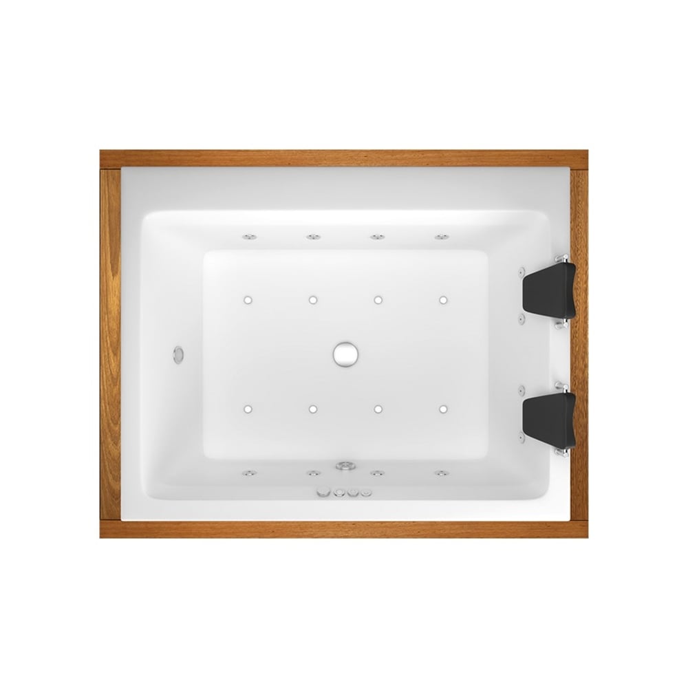ShowerShower Ares Plus 200x140 cm İreko Ahşap Panelli Düz Özel Küvet