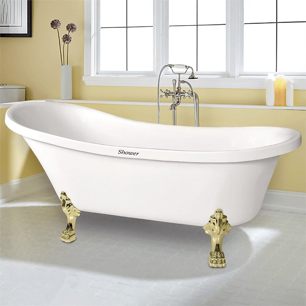 ShowerShower Lioness 175x72 Gold Aslan Ayaklı Özel Küvet