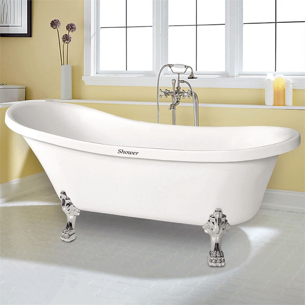 ShowerShower Lioness 175x72 Krom Aslan Ayaklı Özel Küvet