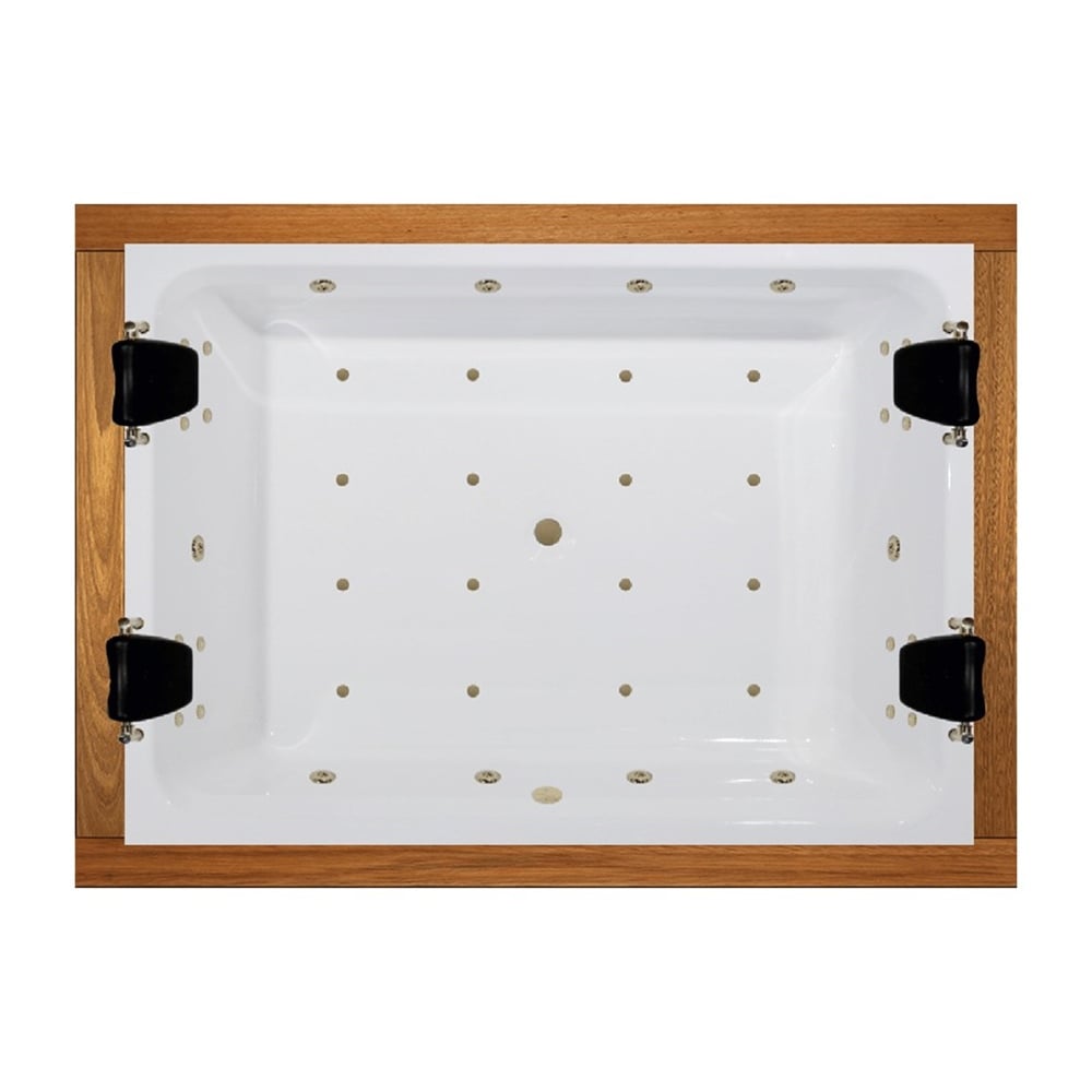 ShowerShower Optimum 230x190 cm İreko Ahşap Panelli Spa Düz Küvet