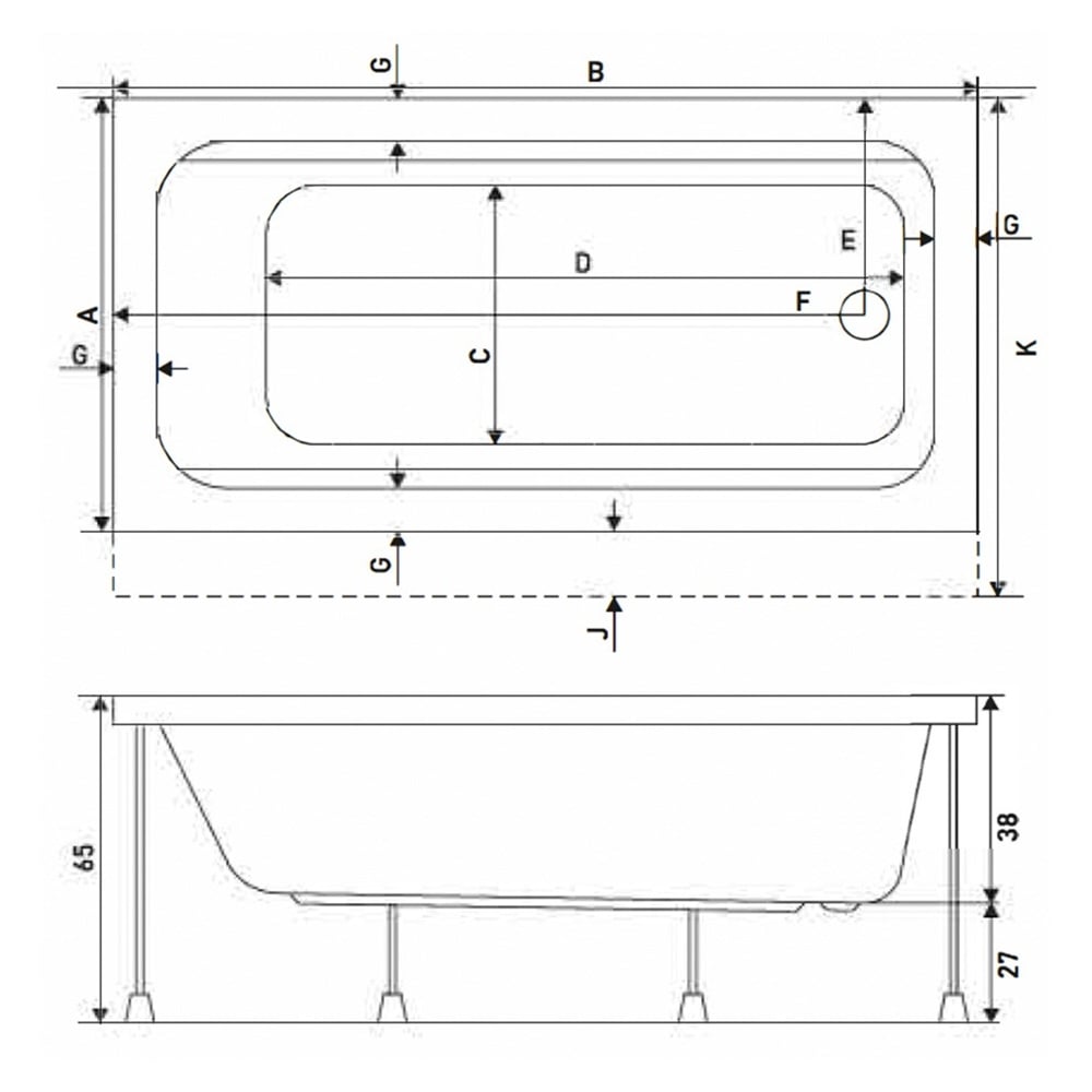 ShowerShower Shark Plus 160x80 cm İreko Ahşap Panelli Çekmeceli Küvet