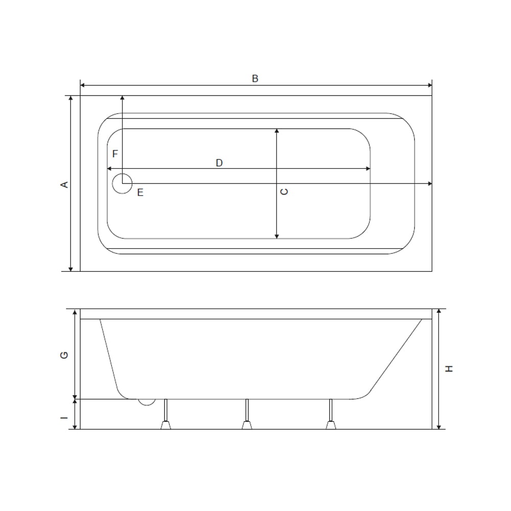 ShowerShower Sharp 75x180 Bağımsız Küvet
