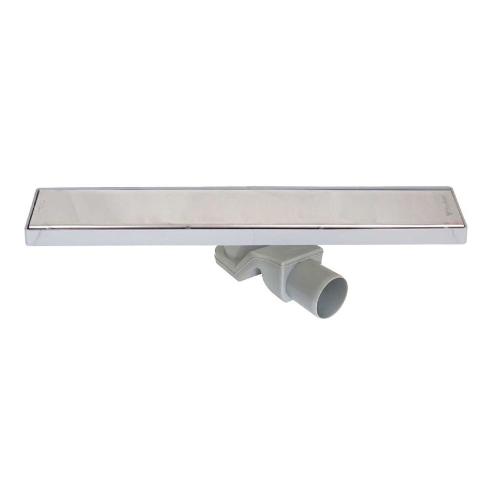 SukarLine 4E 60 cm Plain Izgaralı Krom Duş Kanalı