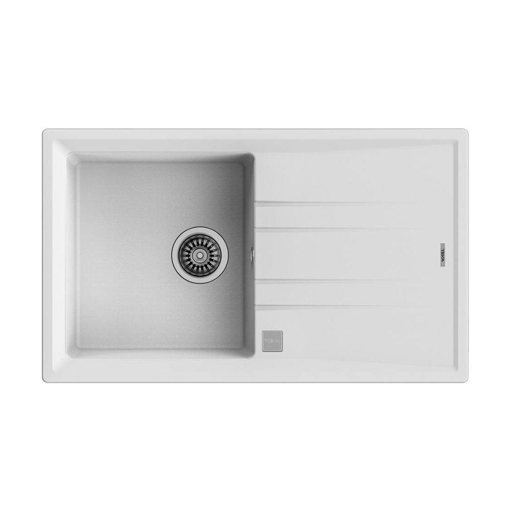 TekaSTONE 50 B-TG White Paslanmaz Çelik Eviye