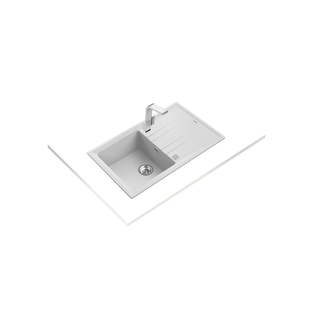 TekaSTONE 50 B-TG White Paslanmaz Çelik Eviye