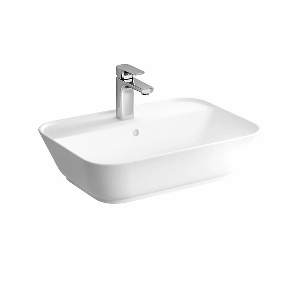 Vitra60 cm Dikdörtgen Armatür Delikli Çanak Lavabo
