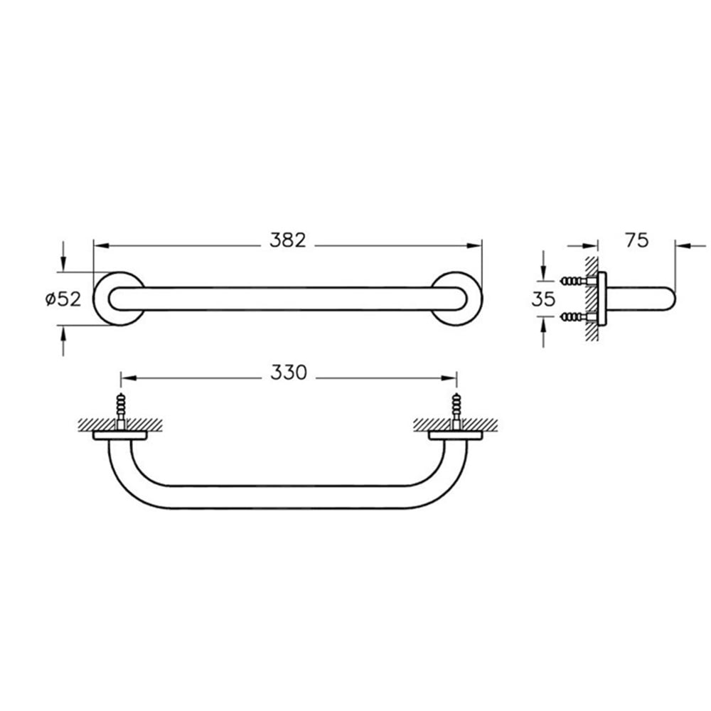 VitraArkitekta 33 cm Kısa Havluluk