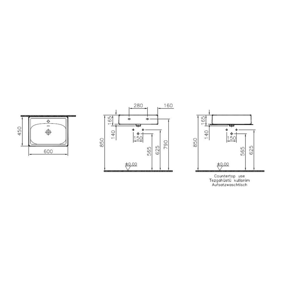 VitraEqual 60 cm Lavabo