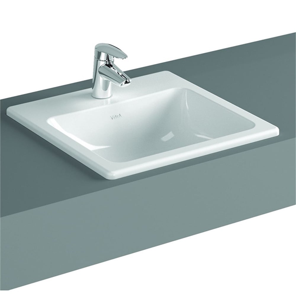 VitraS20 55 cm Tezgah Üstü Dikdörtgen Lavabo