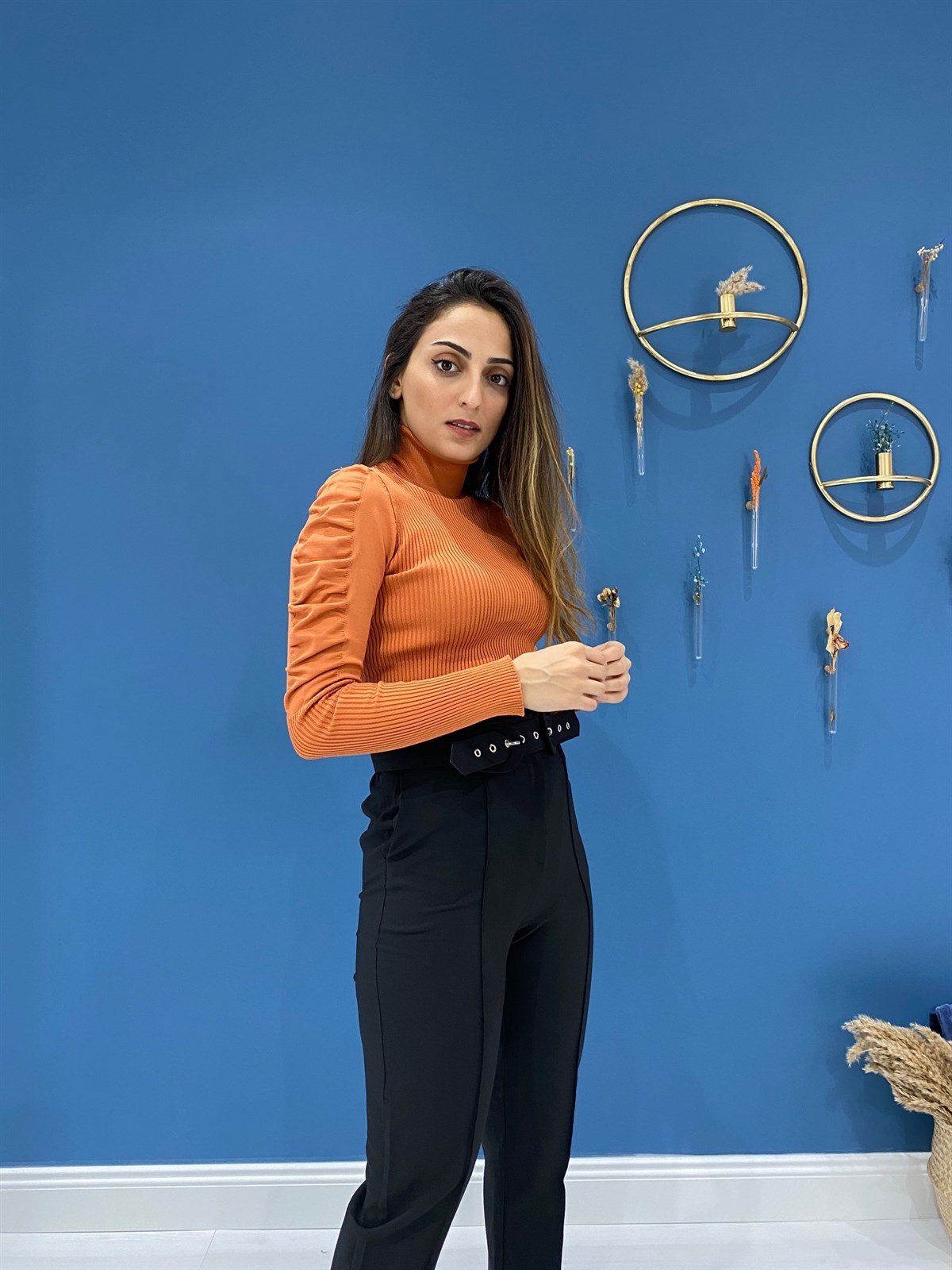 Boğazlı Fitilli Triko
