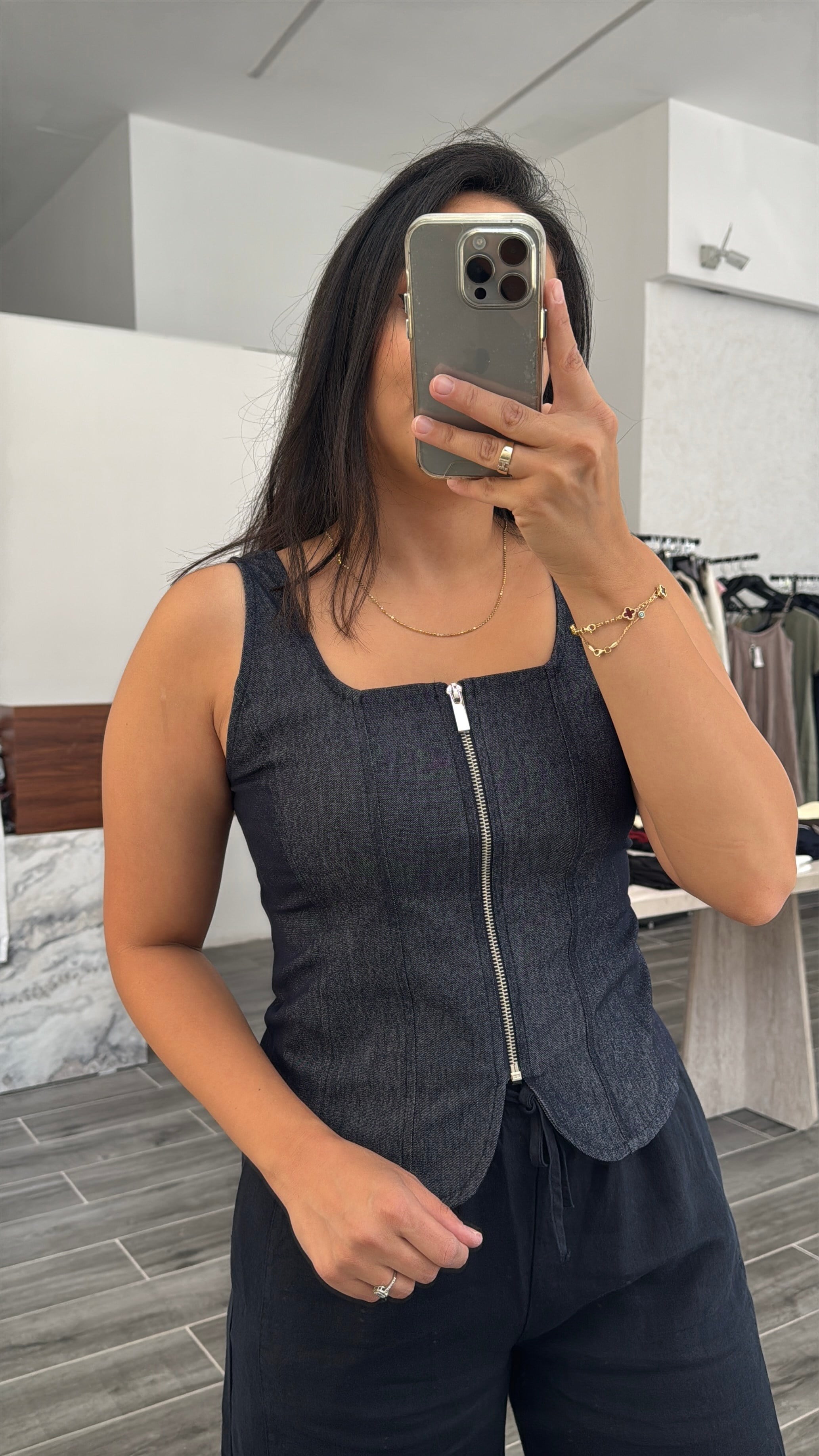 Denim Görünümlü 