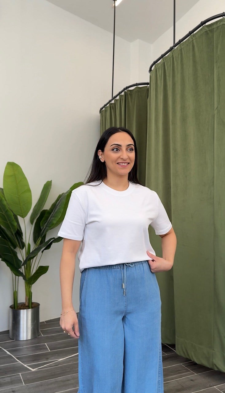 Dilvin Dekoratif Yaka Beyaz Basic