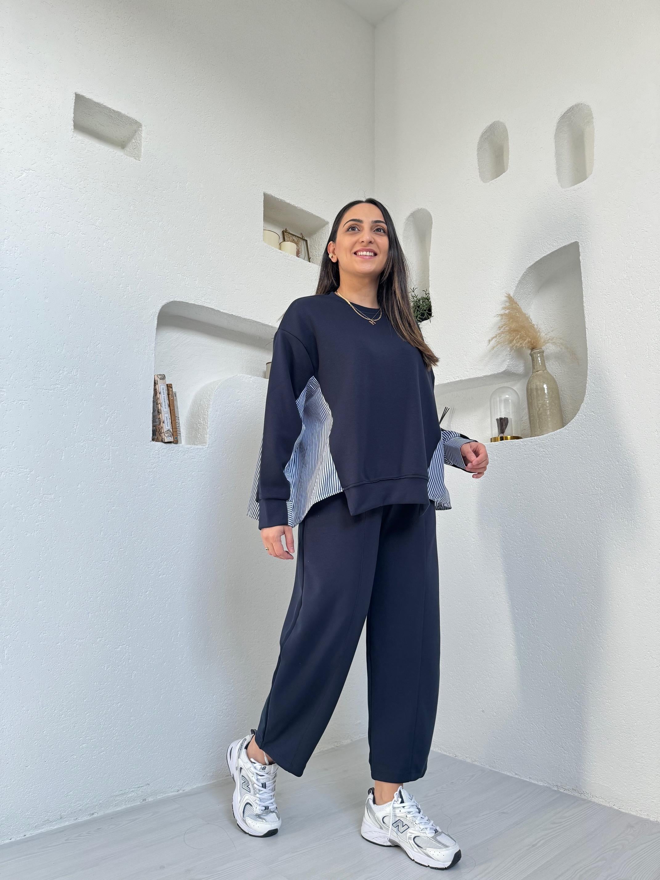 Helen Lacivert Modal Takım