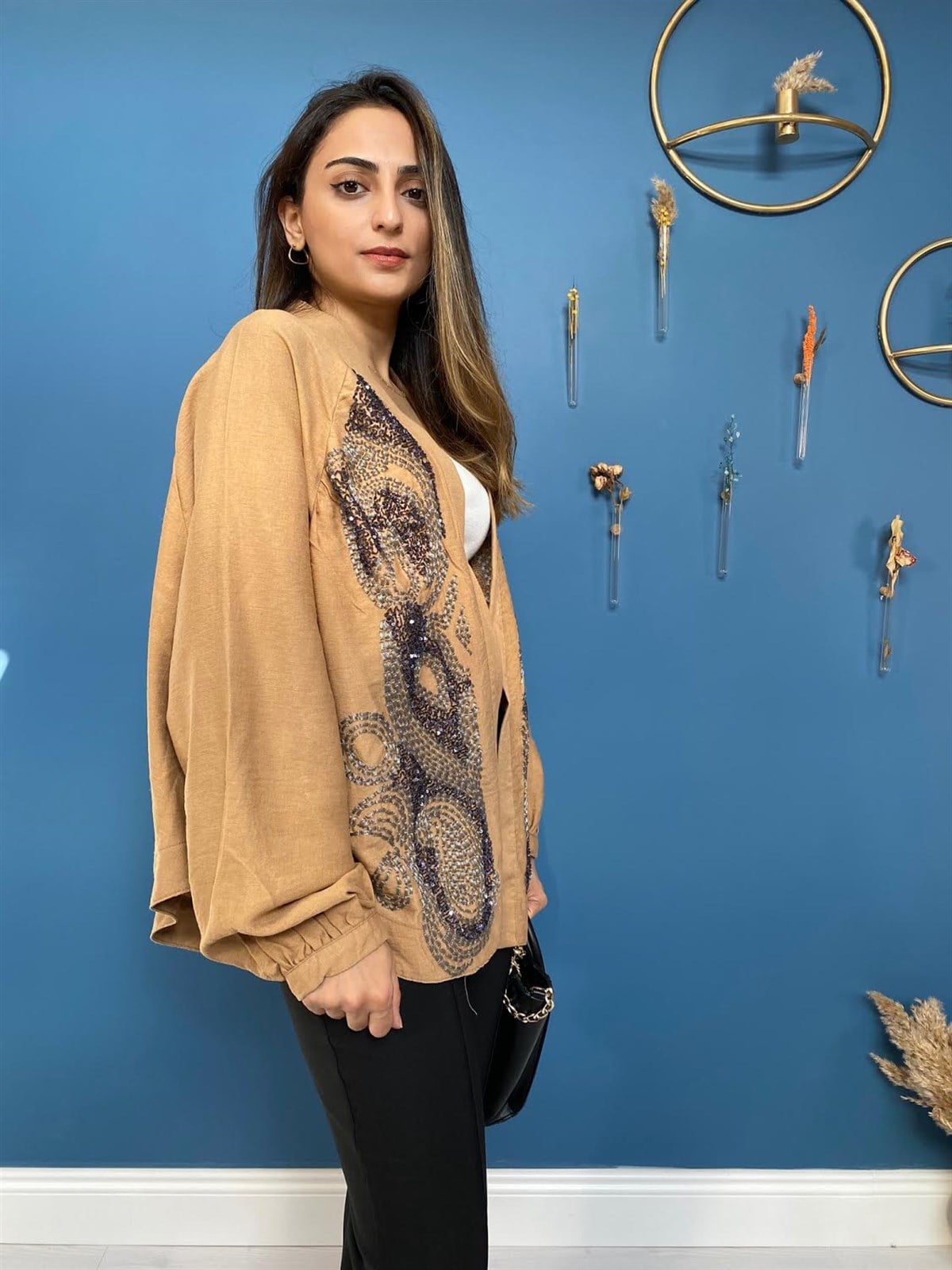 İşlemeli Kimono