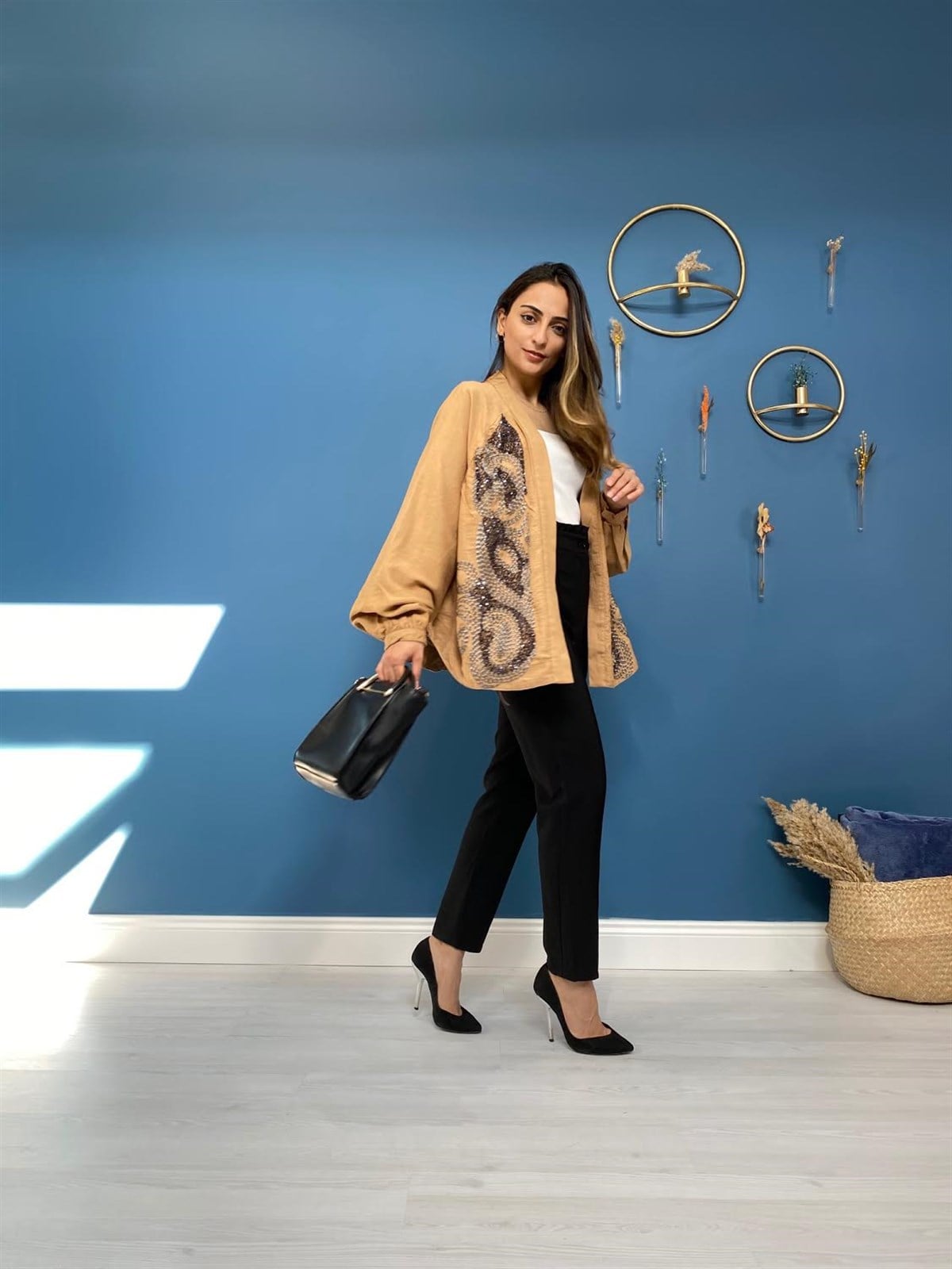 İşlemeli Kimono