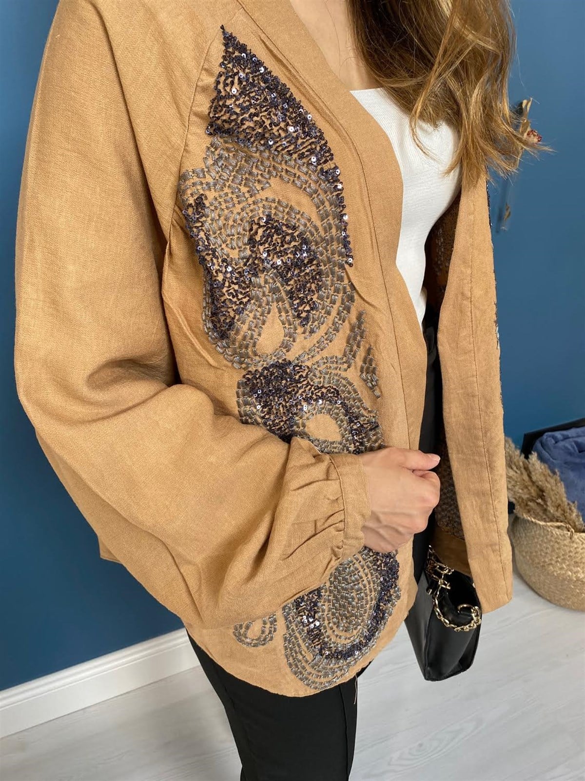 İşlemeli Kimono