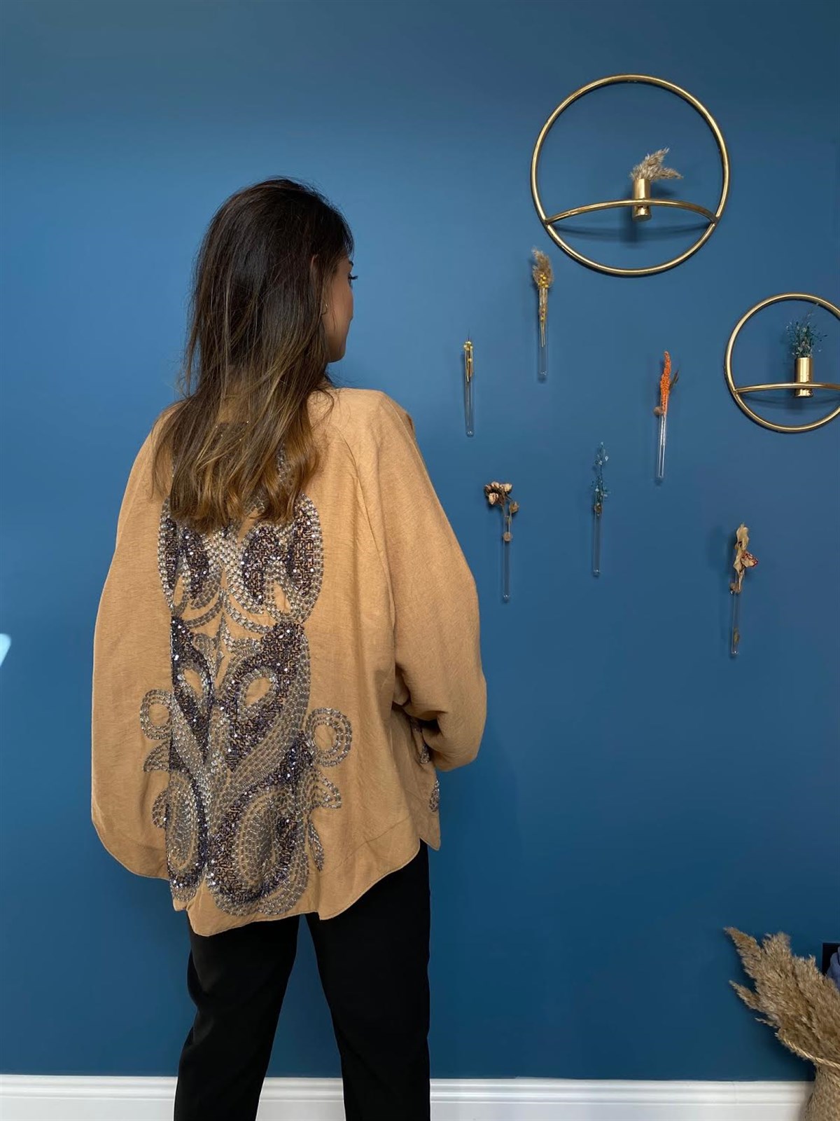 İşlemeli Kimono
