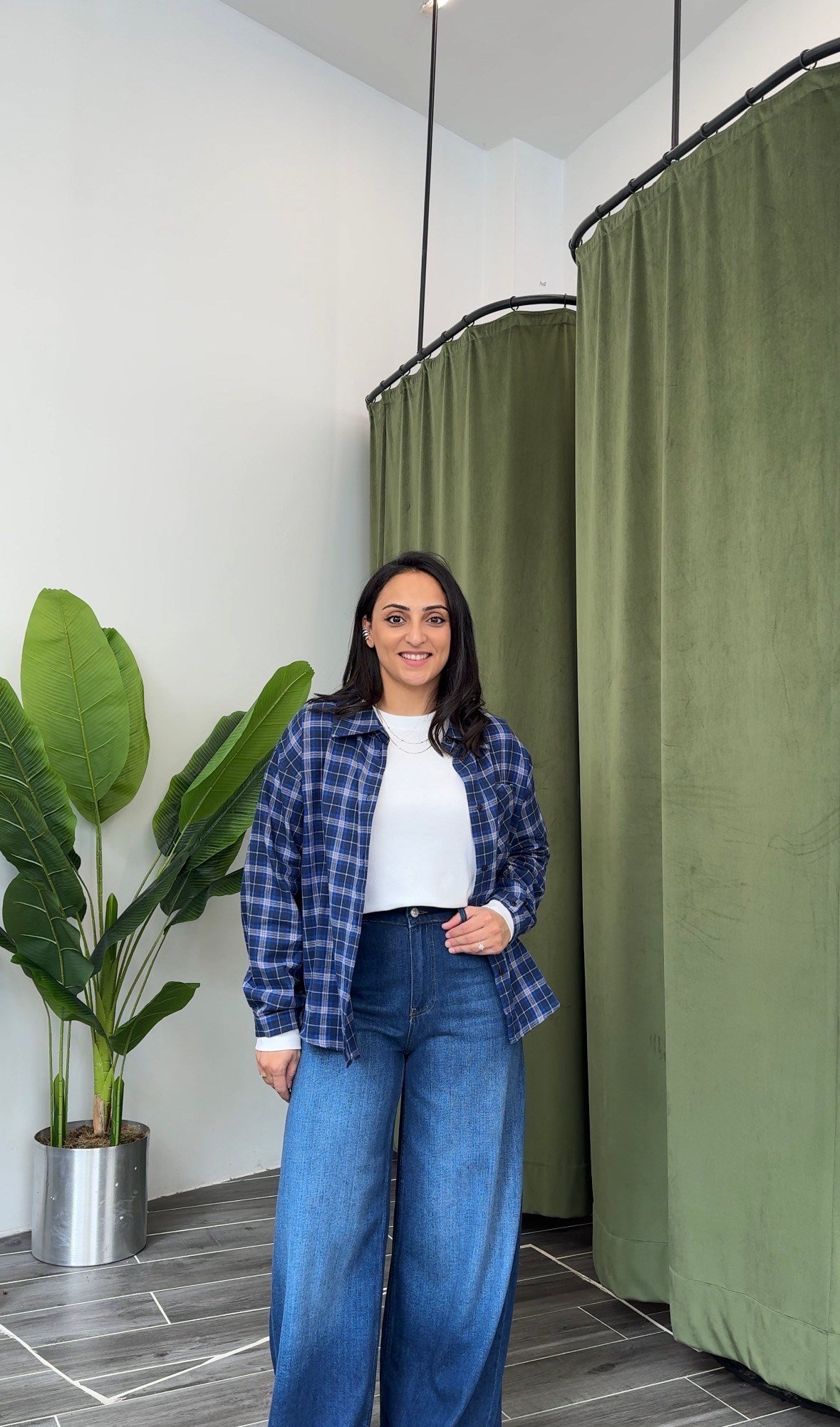 Karol Lacivert Pamuklu Denim Beli Lastikli Jean