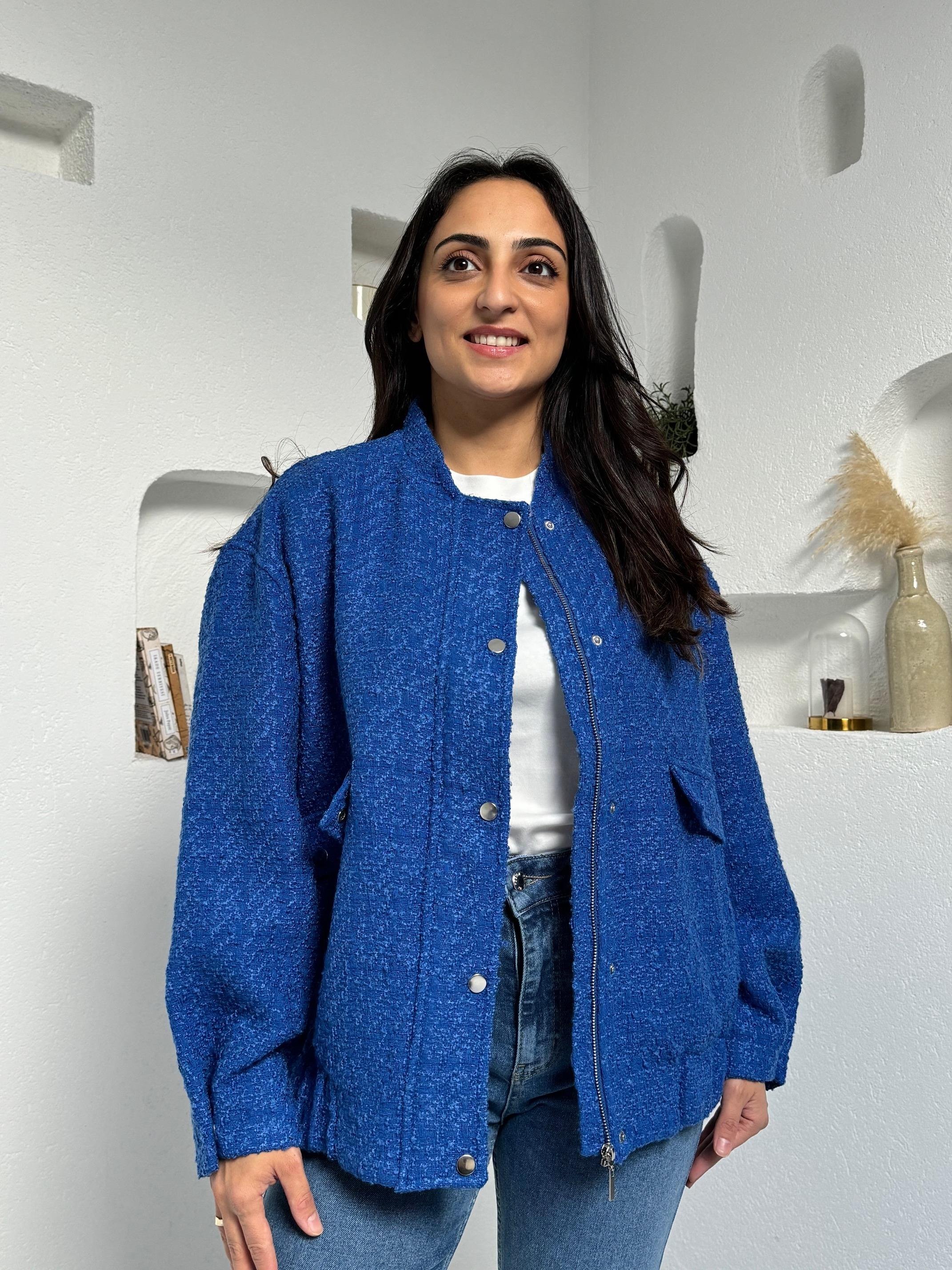 Saks Tüvit Bomber Ceket