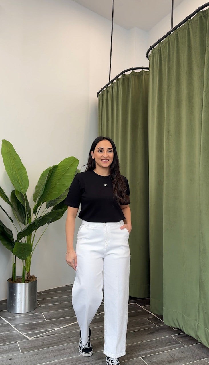 Siyah Ck Pamuklu Basic Tişört