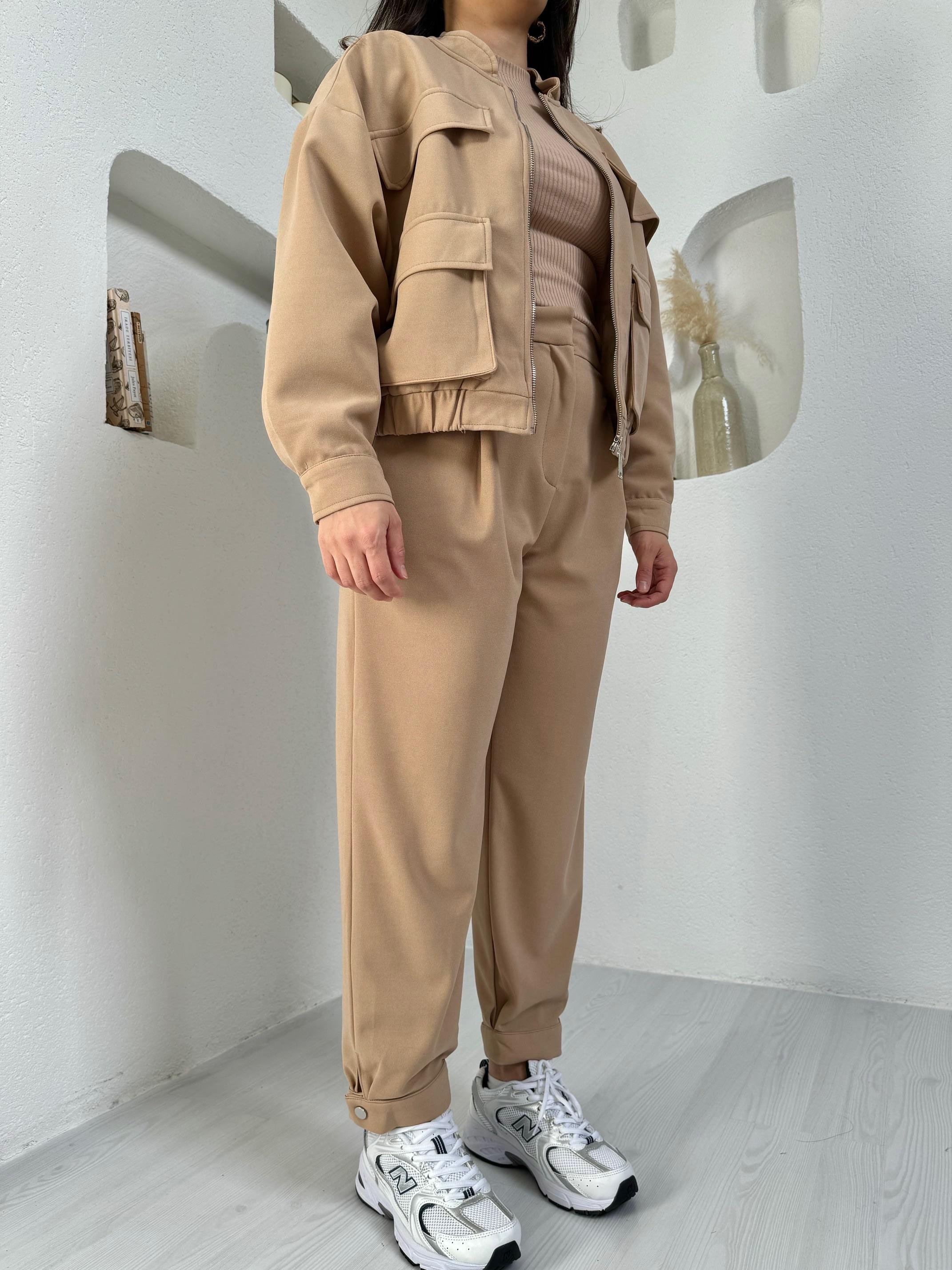 Zoi Camel Premium Bomber Takım