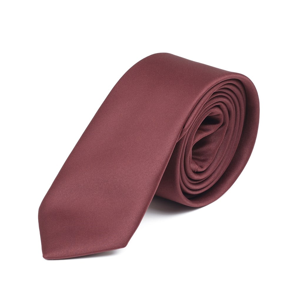 Koyu Bordo Kravat 6 cm