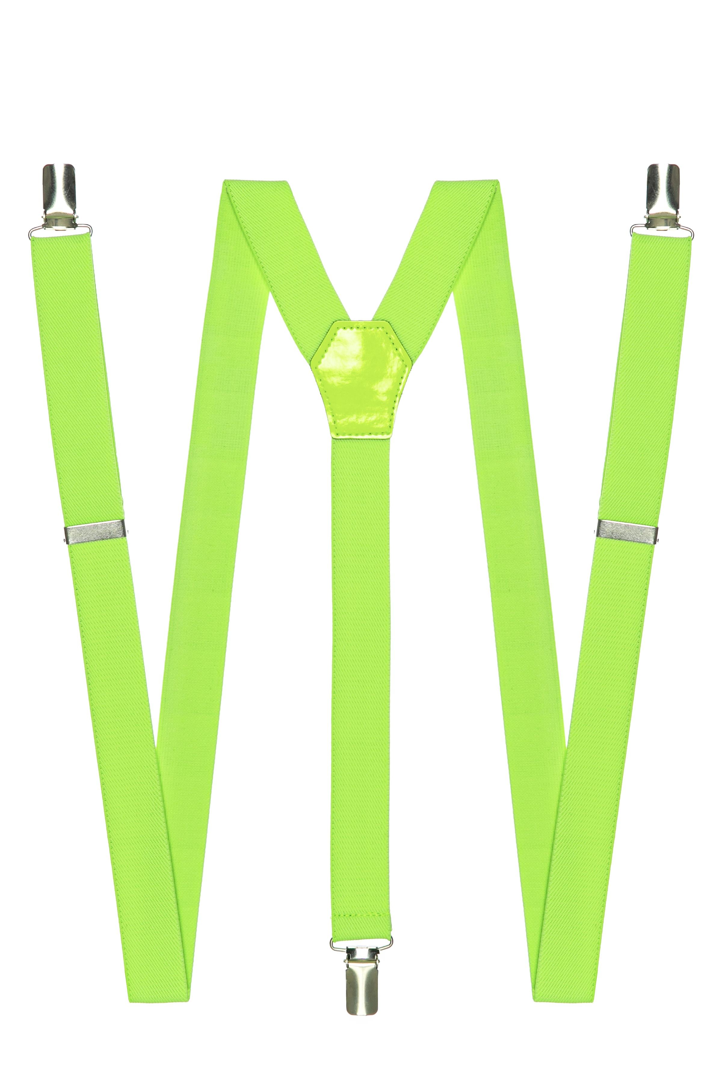 Neon Yeşil İnce Pantolon Askısı