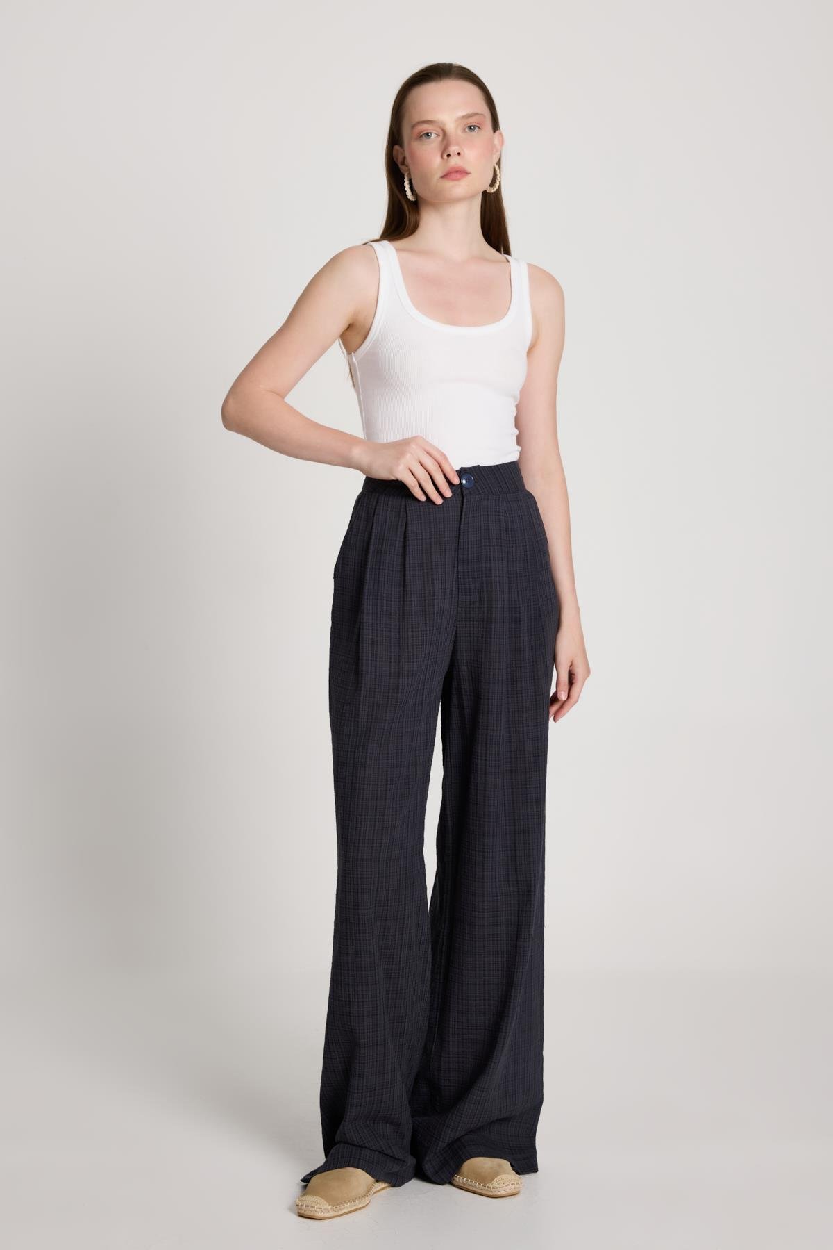 Claire Palazzo Pantolon Antrasit