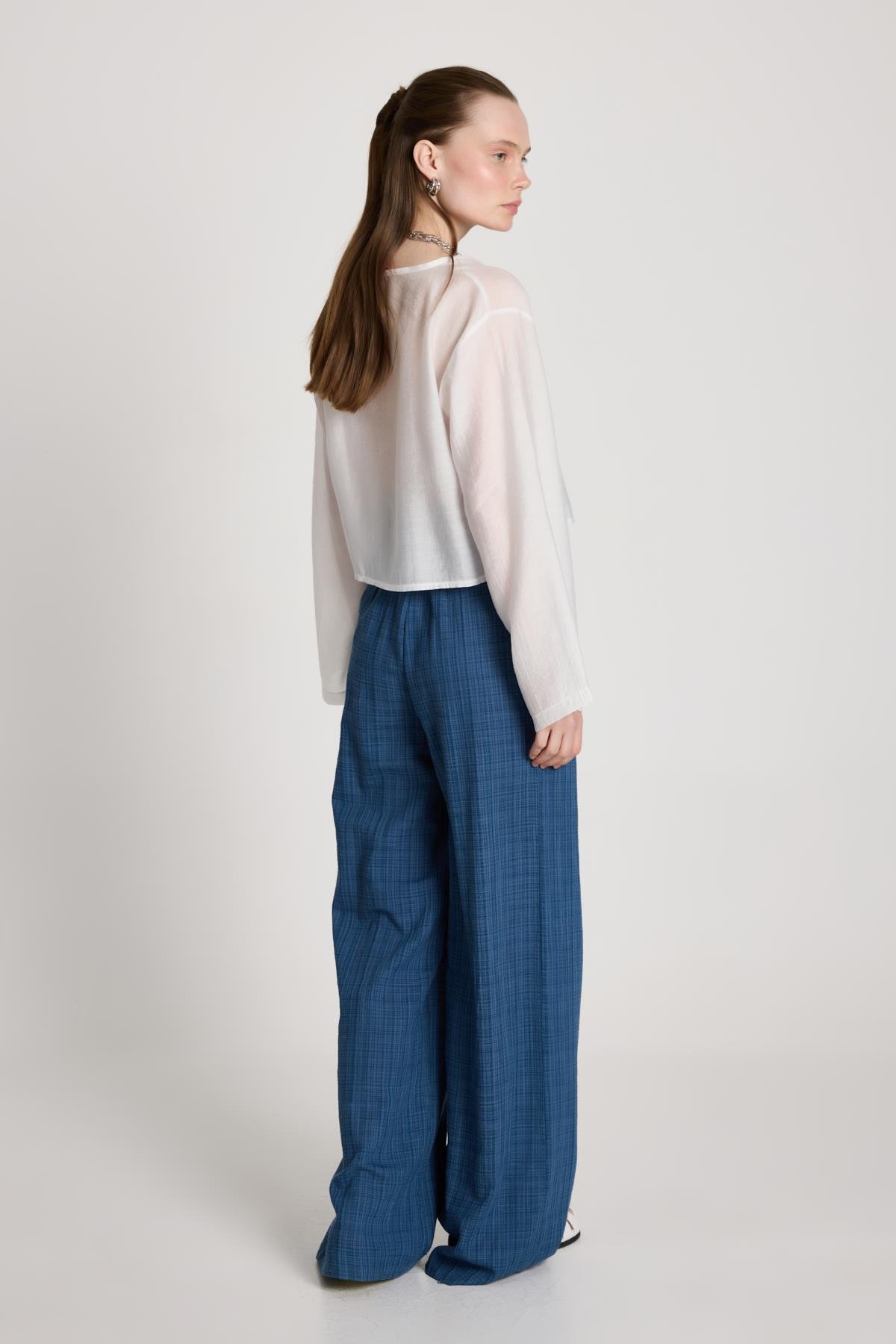 Claire Palazzo Pantolon İndigo