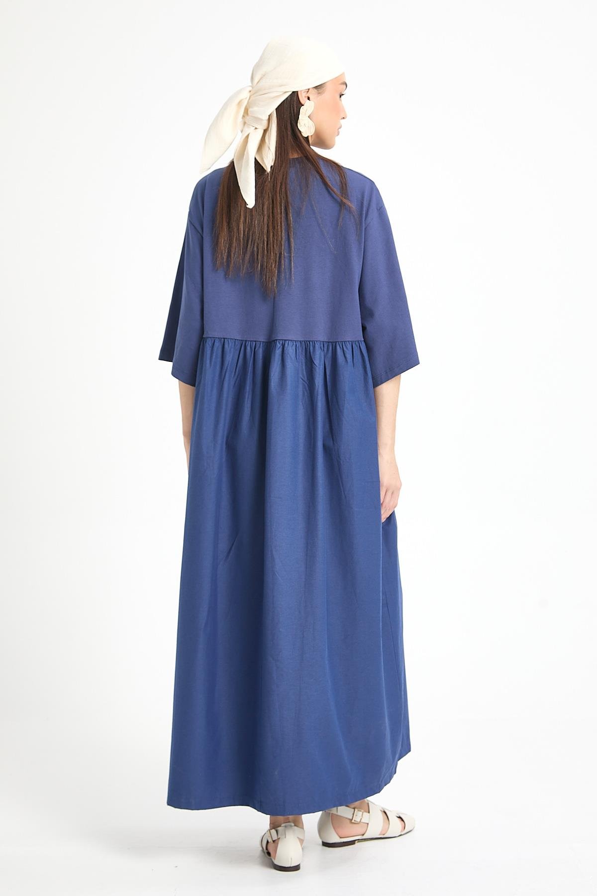 Fayette Oversize Elbise Lacivert