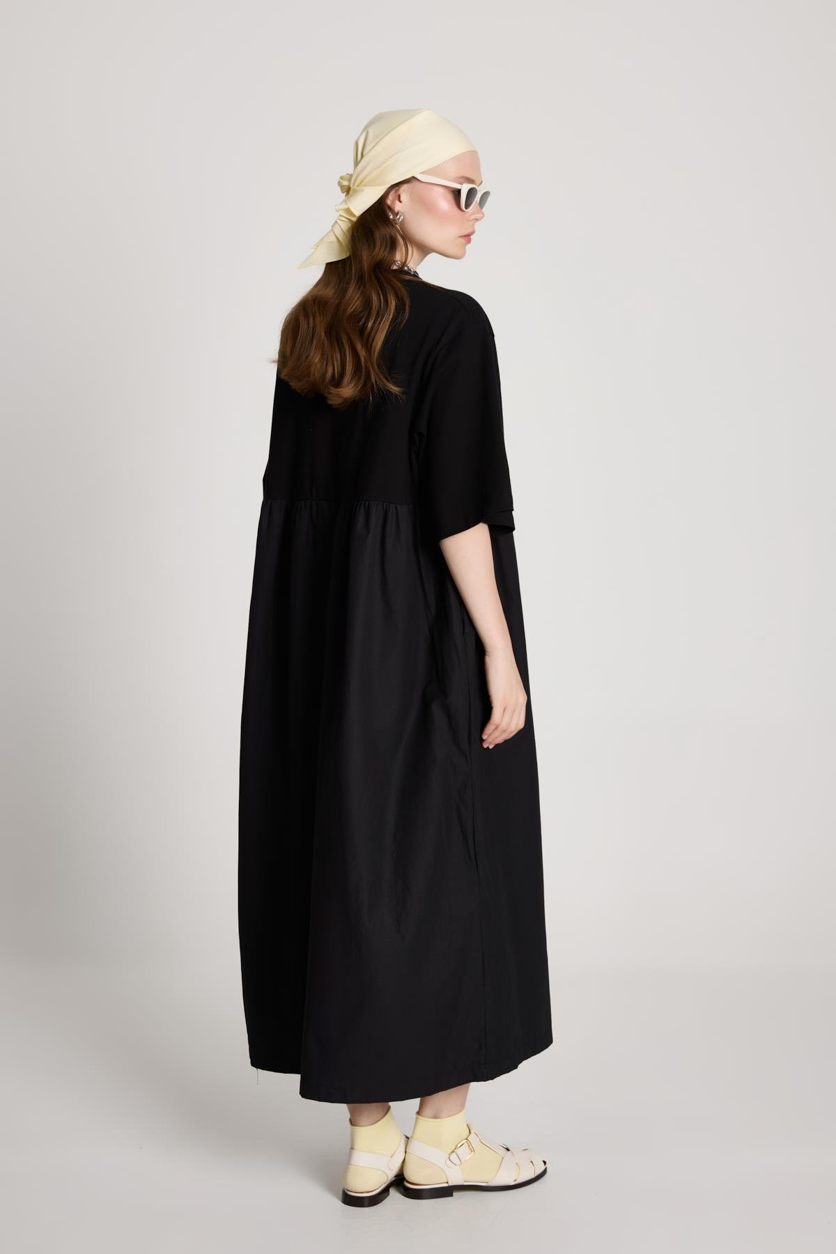 Fayette Oversize Elbise Siyah