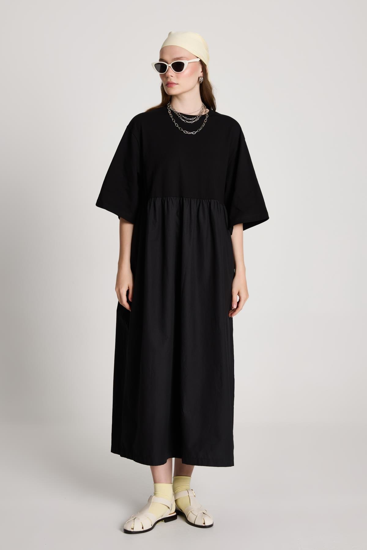 Fayette Oversize Elbise Siyah