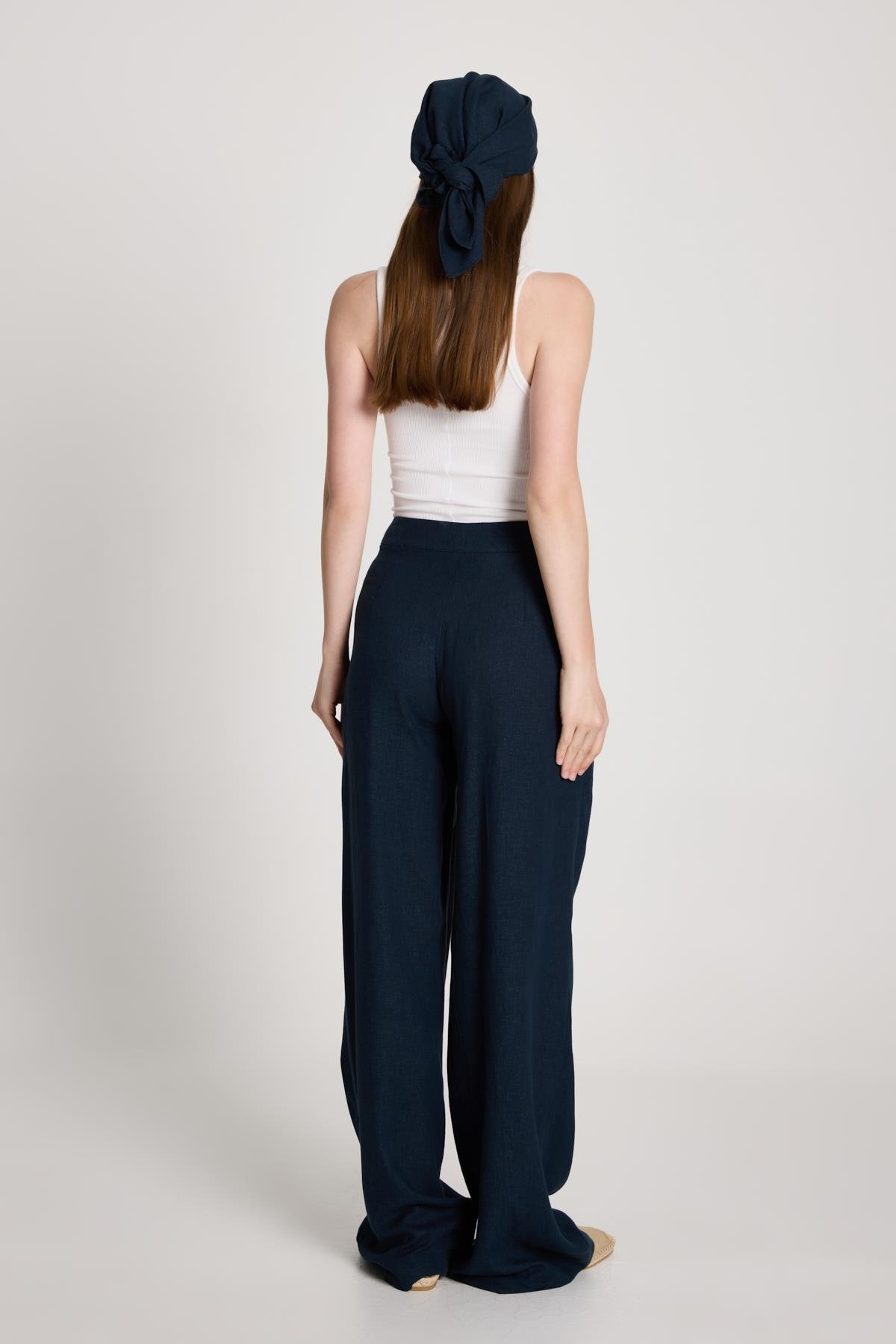 Gabrial Keten Pantolon Lacivert