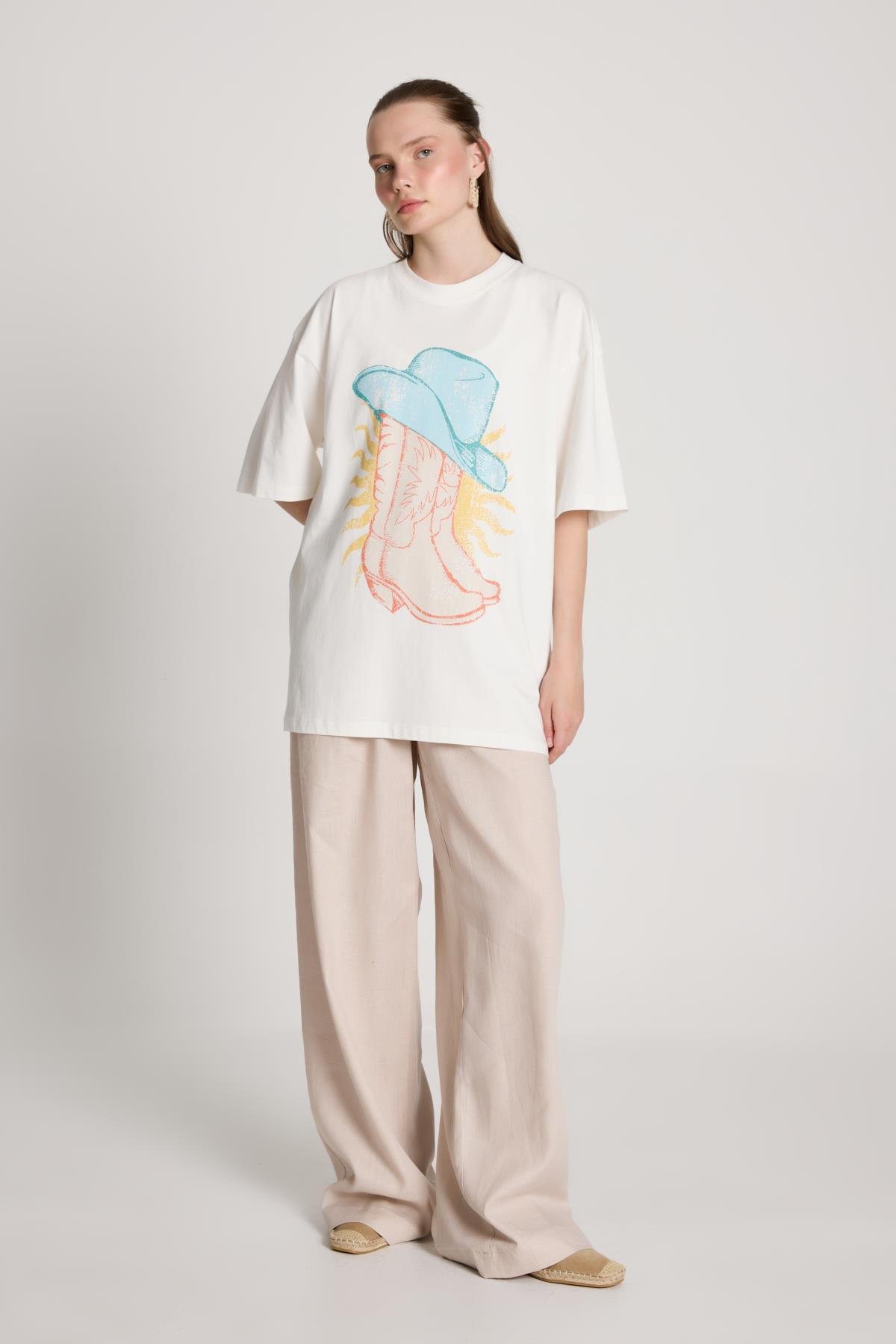 Gabrial Keten Pantolon Taş