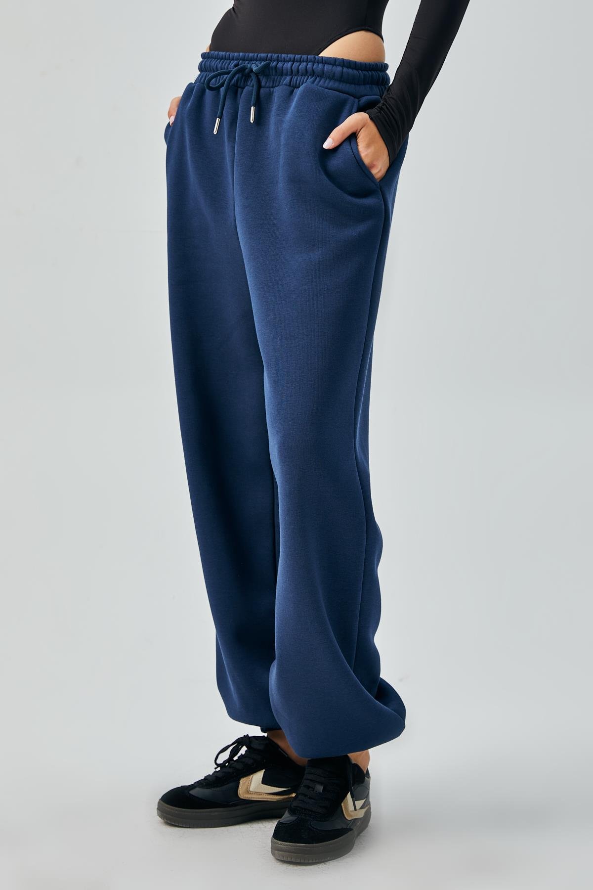 İndigo Lastikli Şardonlu Basic Eşortman Altı 26262