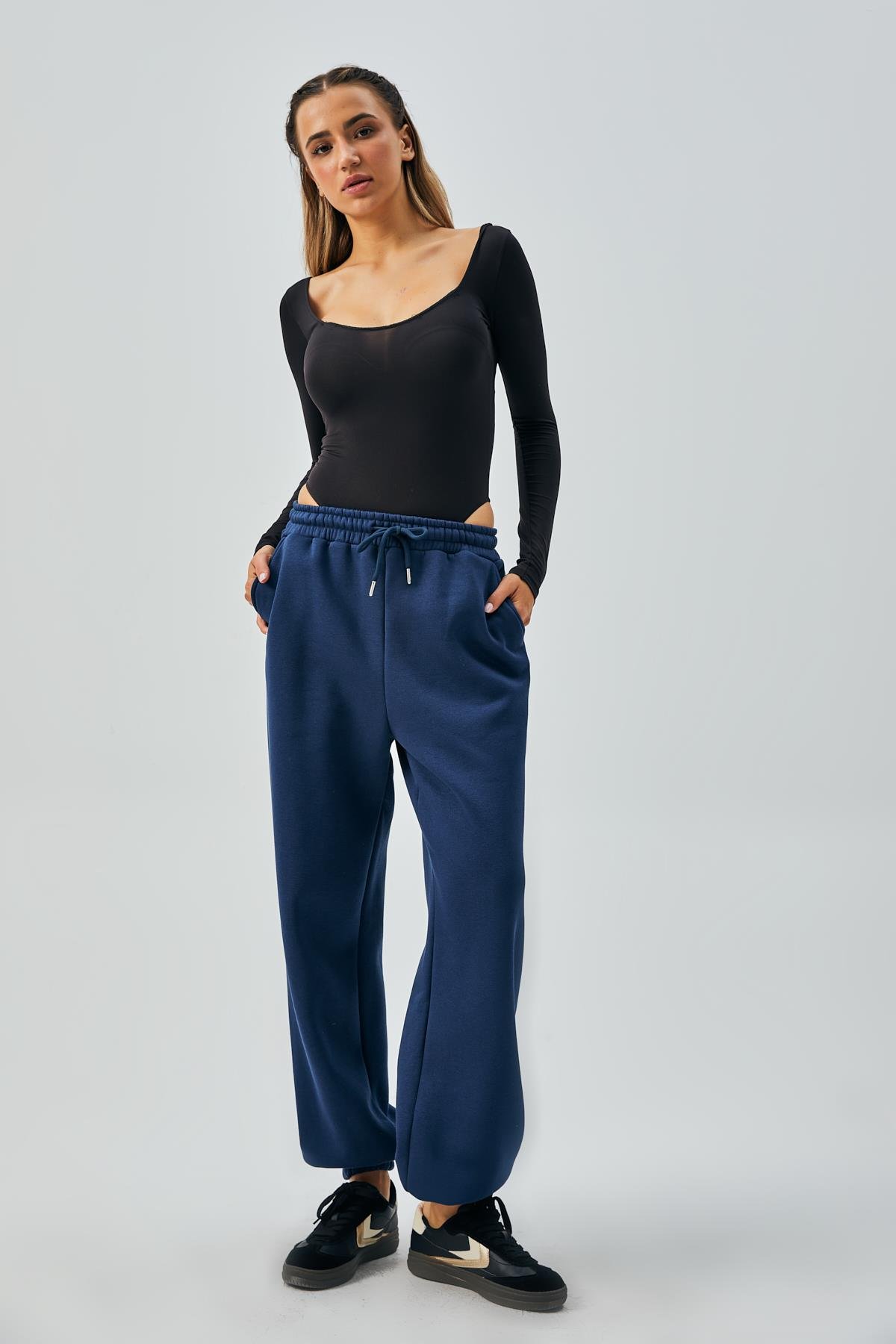 İndigo Lastikli Şardonlu Basic Eşortman Altı 26262