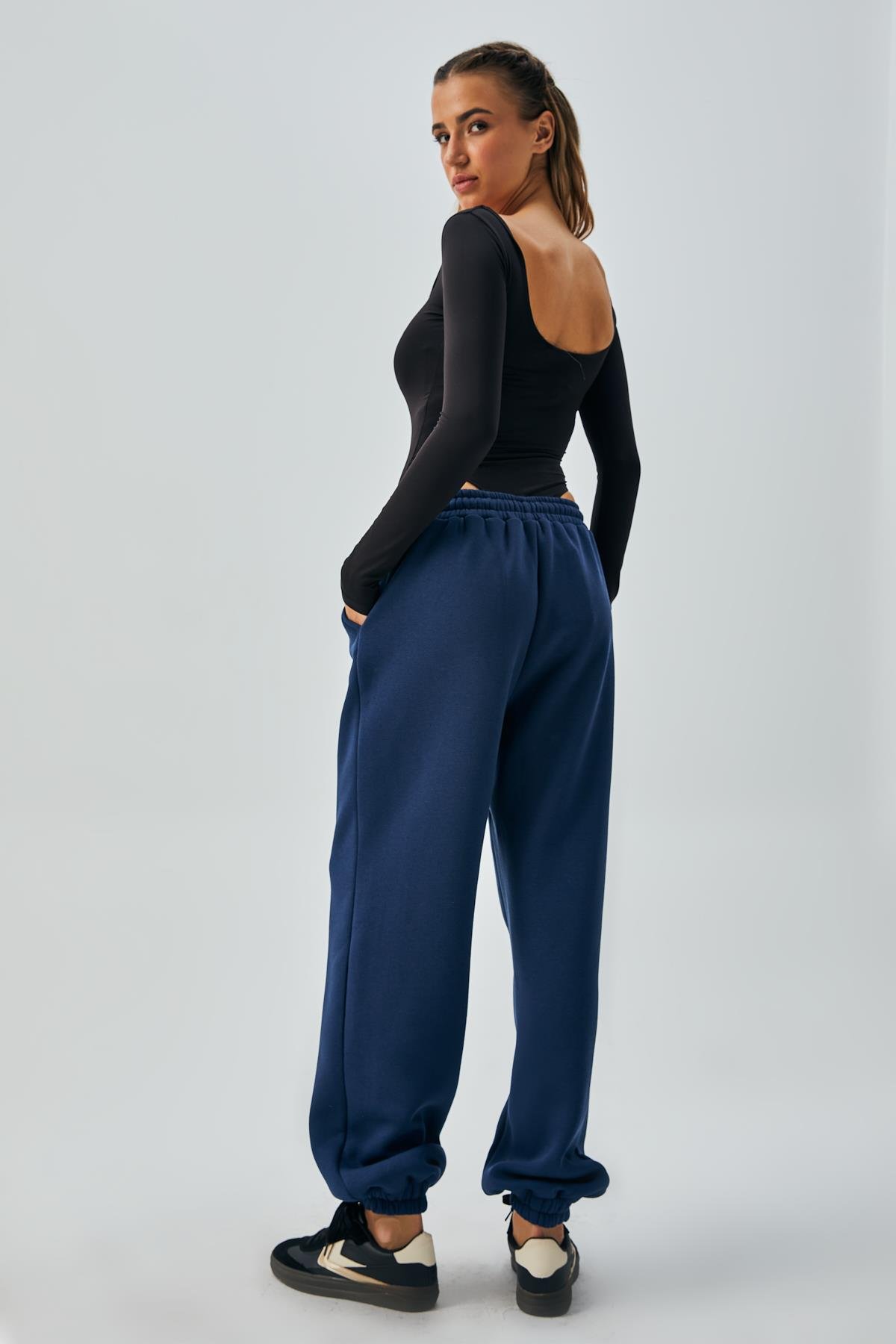 İndigo Lastikli Şardonlu Basic Eşortman Altı 26262