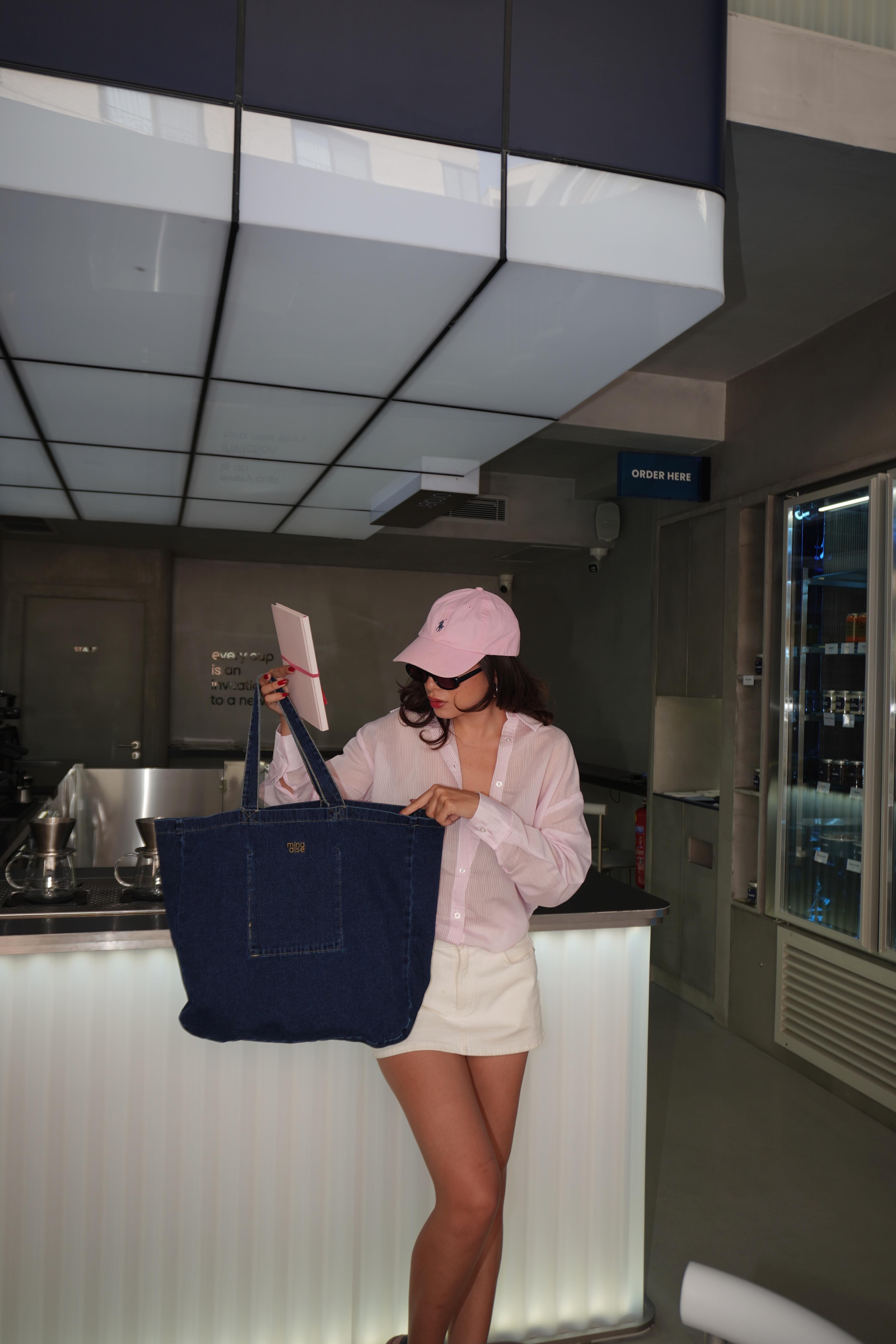 Kadın Lacivert Denim Çanta 29260