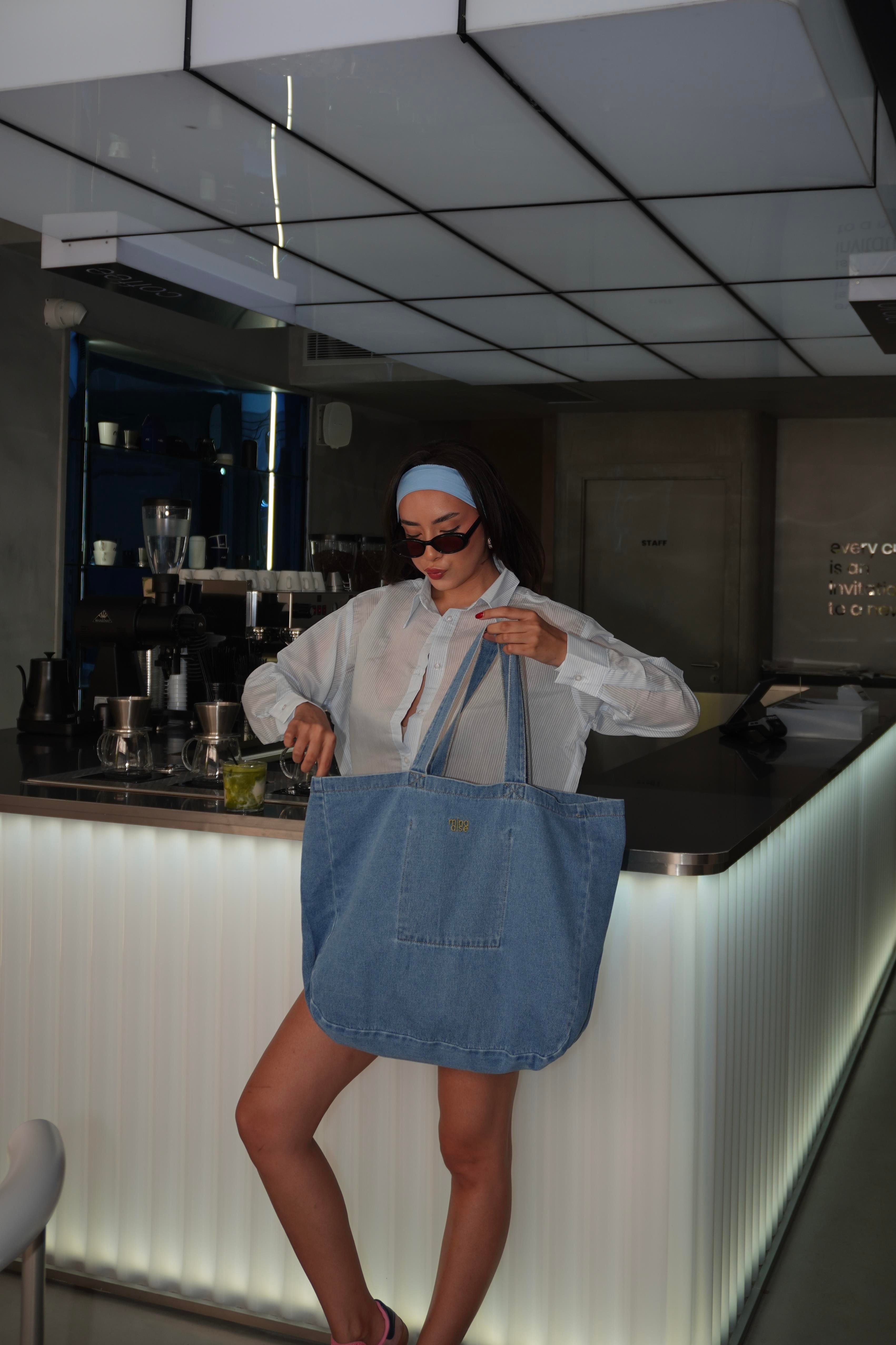 Kadın Mavi Denim Çanta 29260