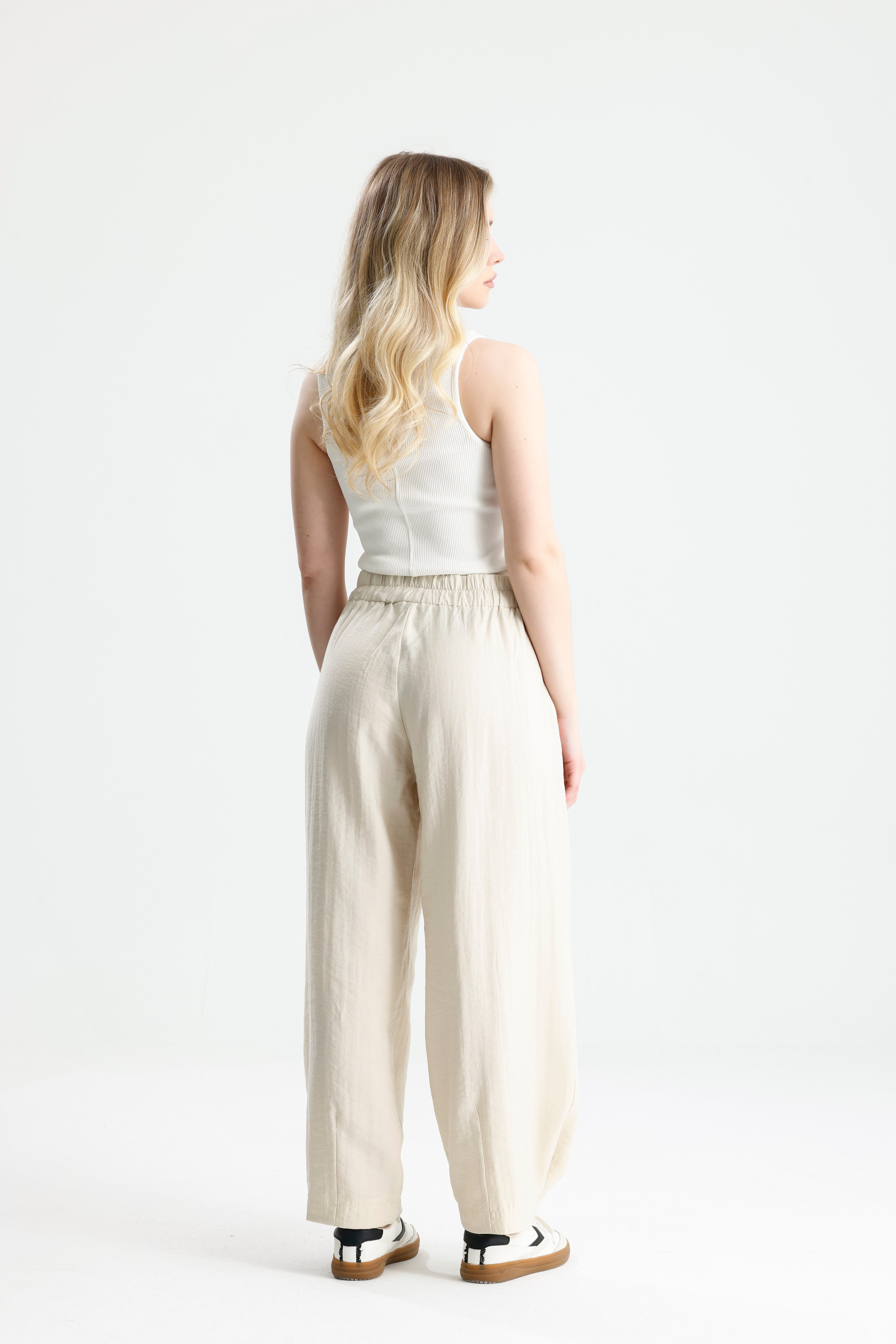 Kadın Taş  Premium Kumaş Oversize Pantolon 31085