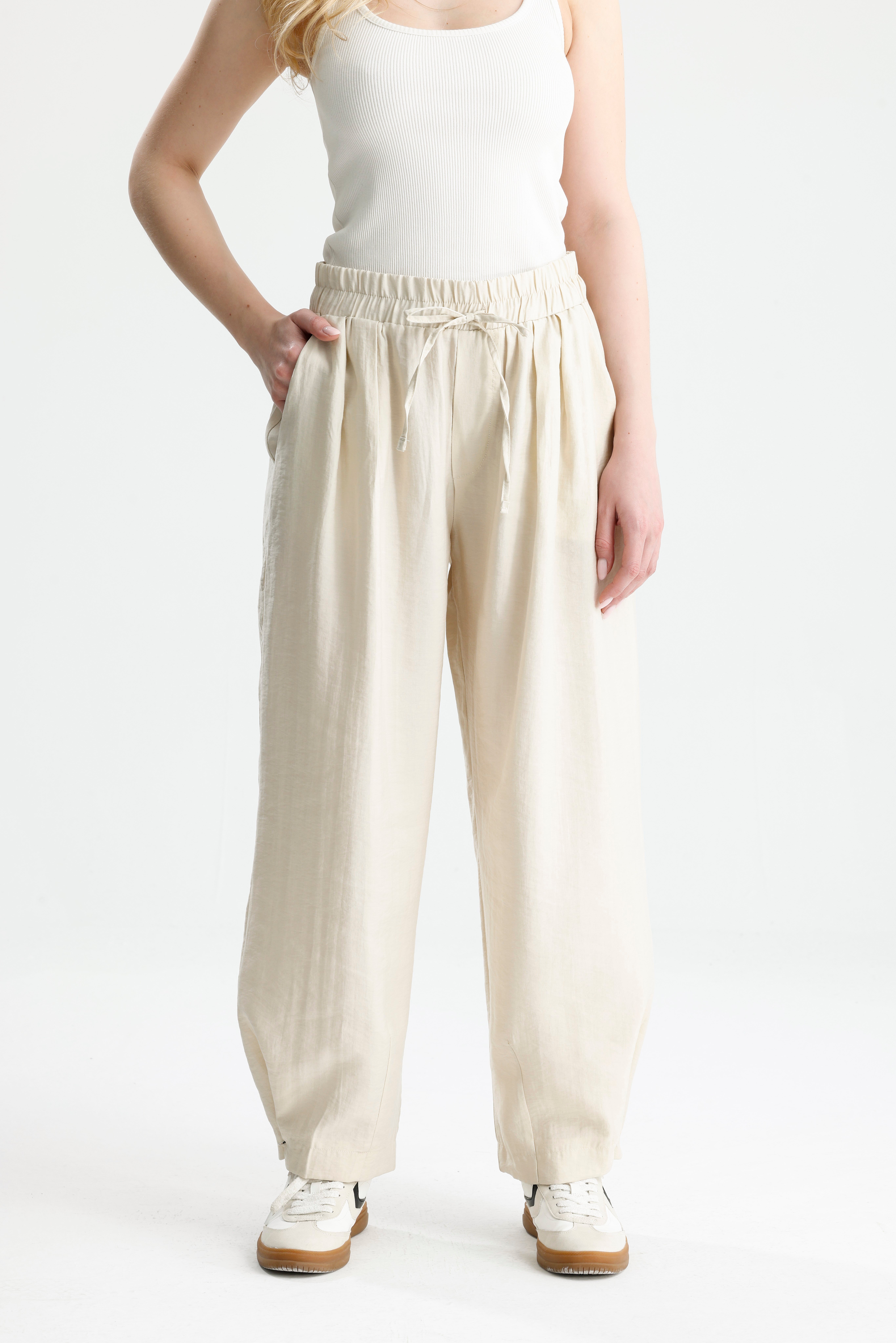 Kadın Taş  Premium Kumaş Oversize Pantolon 31085