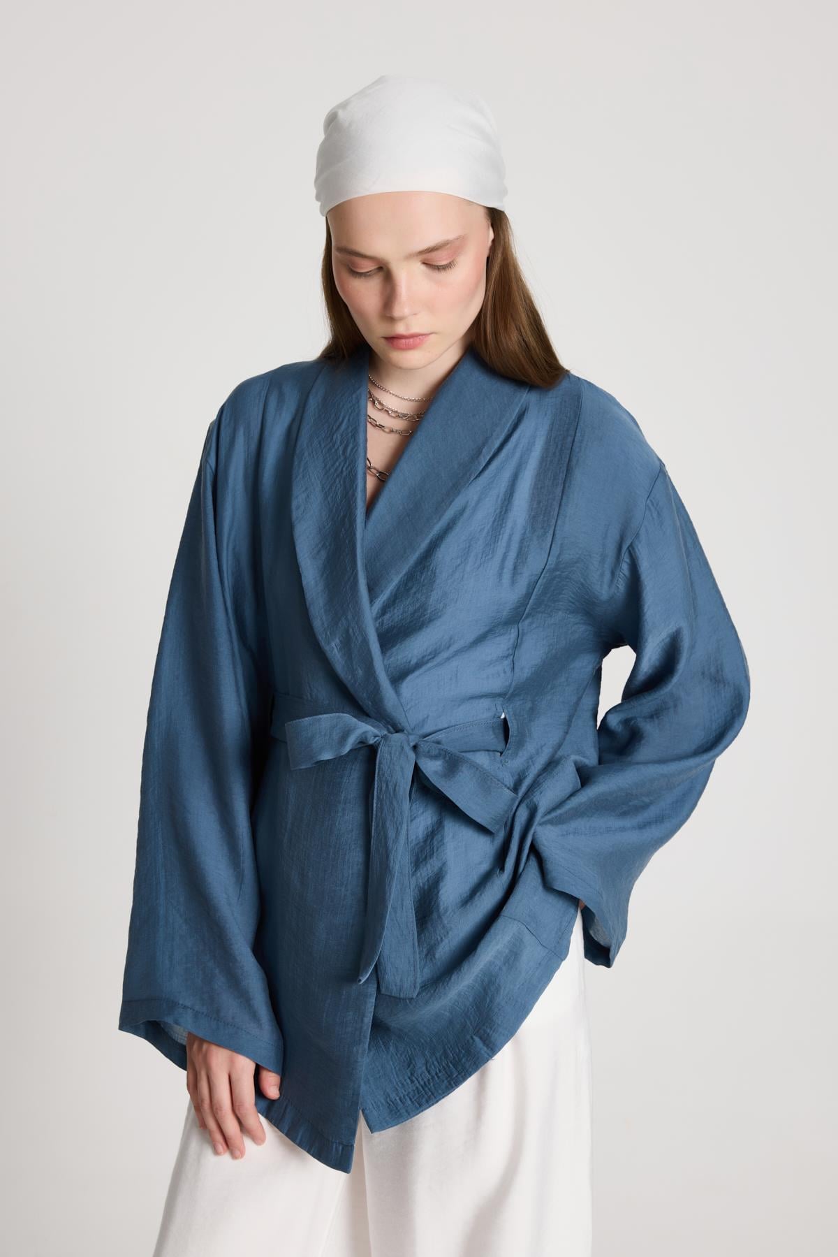 Lara Kimono İndigo