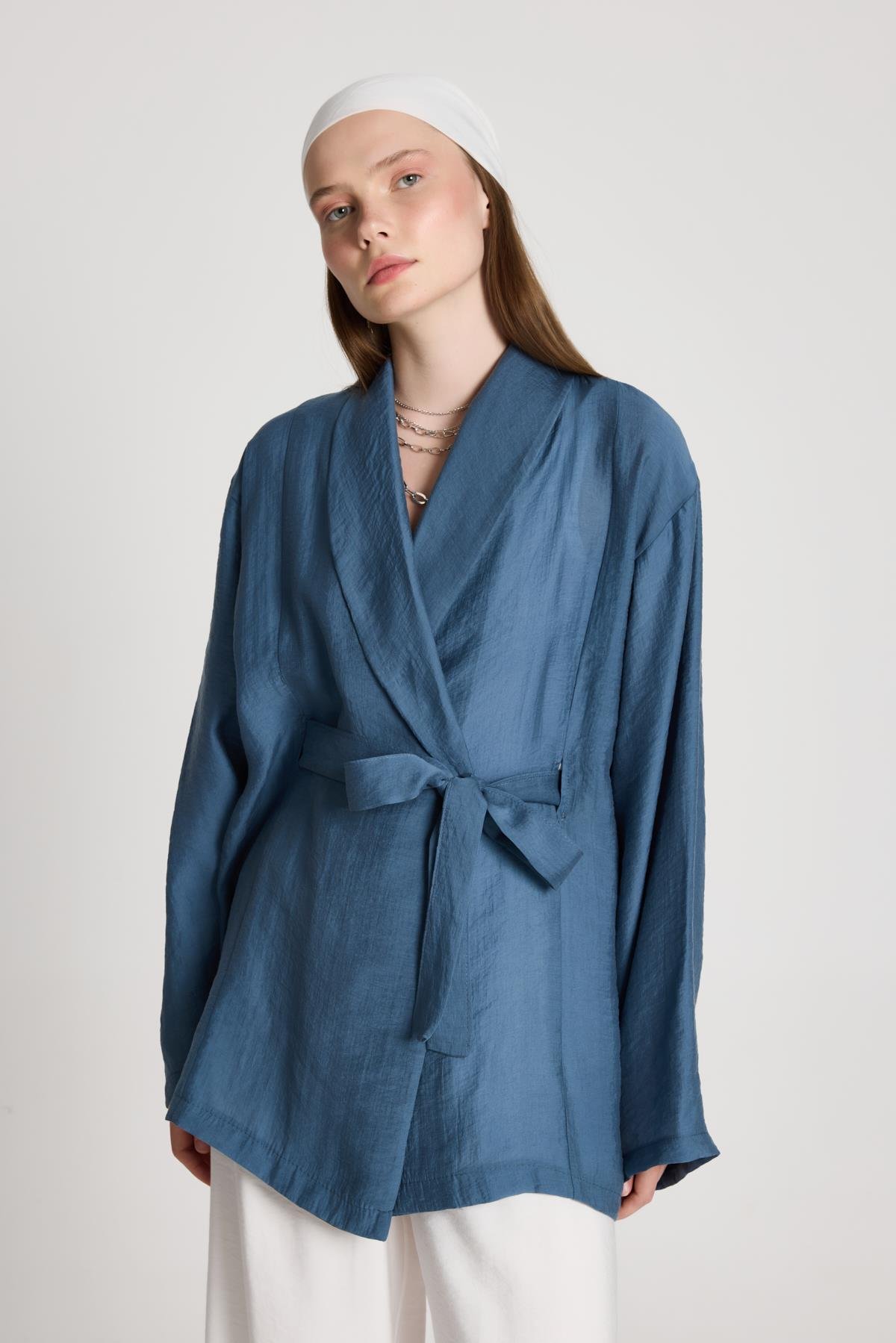 Lara Kimono İndigo