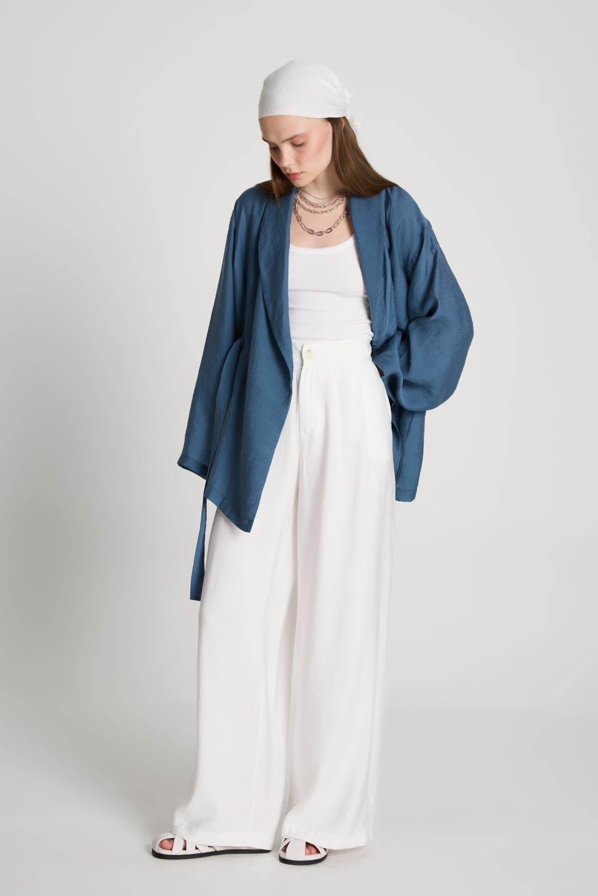 Lara Kimono İndigo