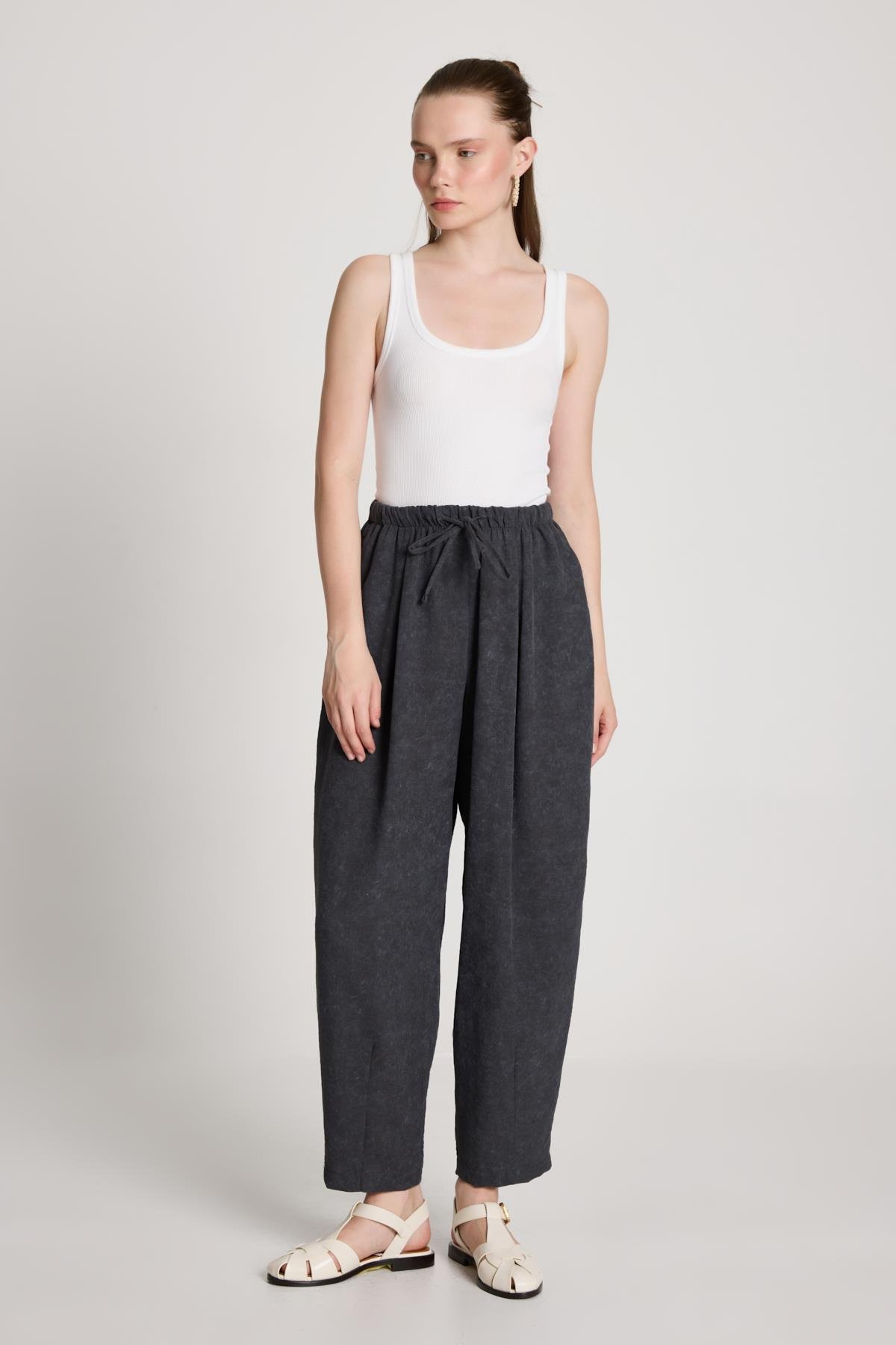 Pauline Keten Pantolon Antrasit